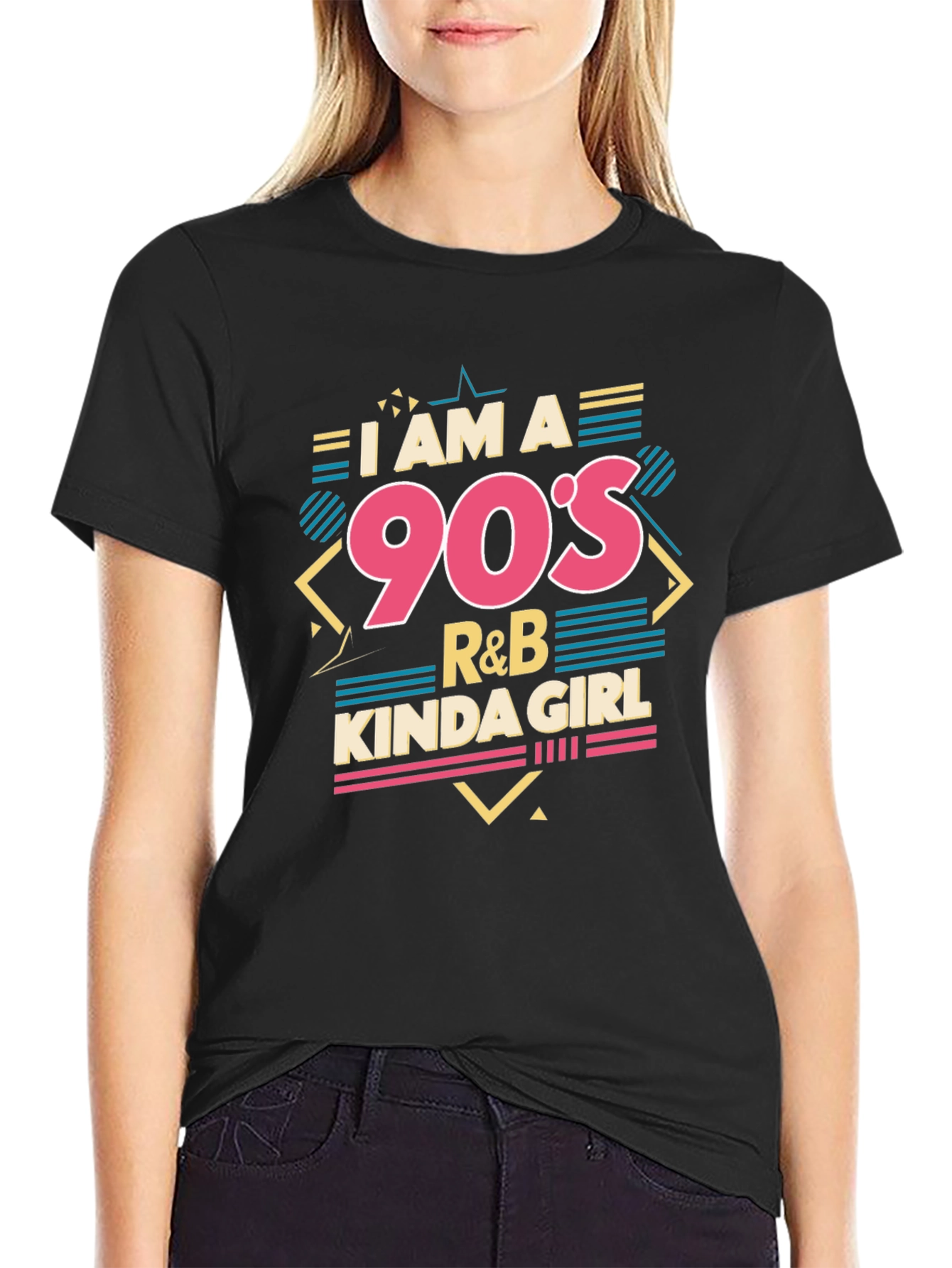 I am a 90s R&B Kinda Girl Black T-Shirt