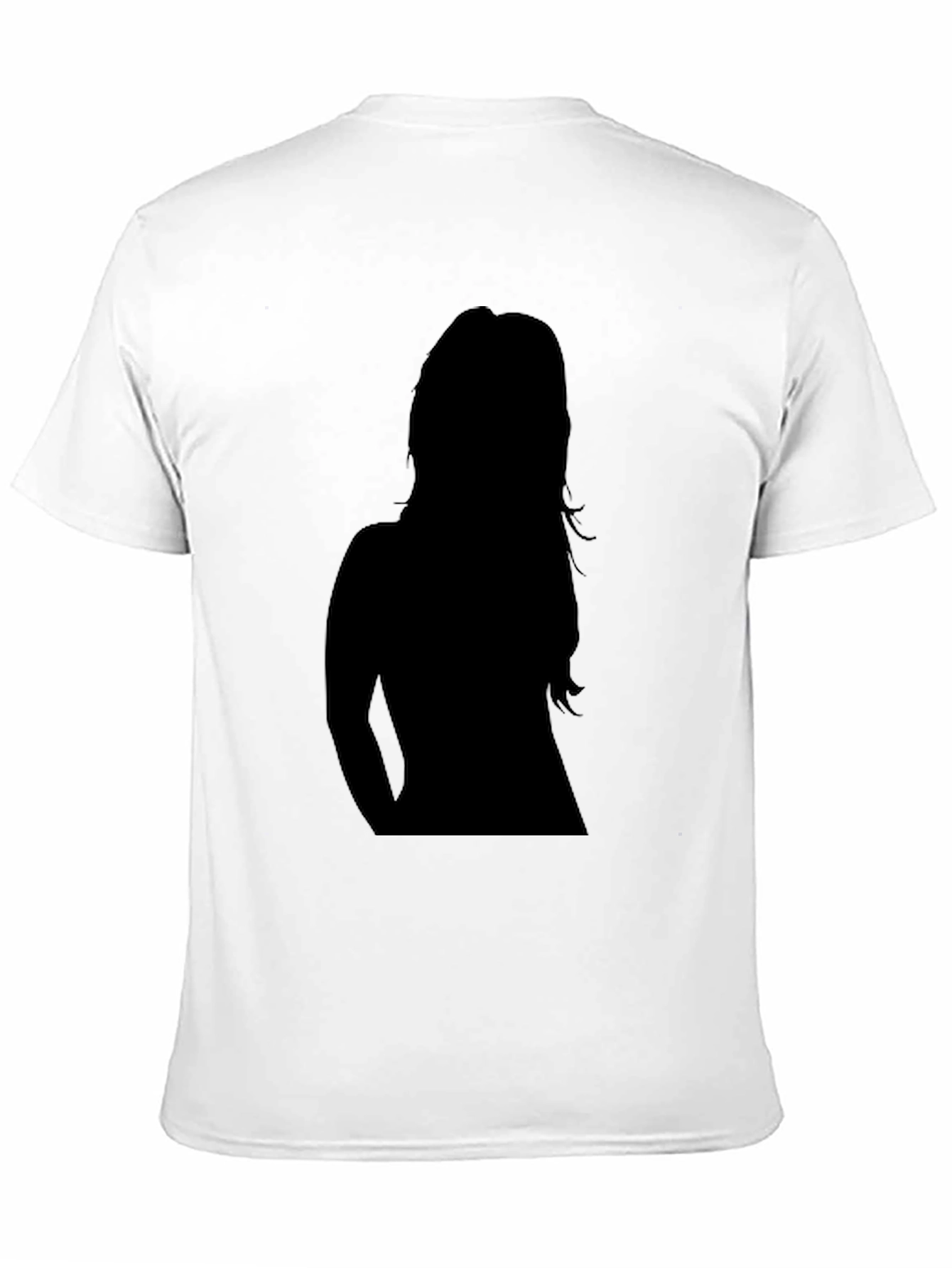 Silhouette Graphic Tee - Stylish Black Cotton T-Shirt