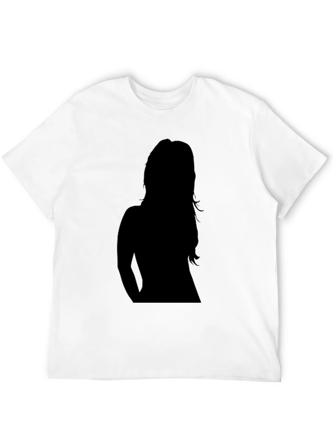 Silhouette Graphic Tee - Stylish Black Cotton T-Shirt