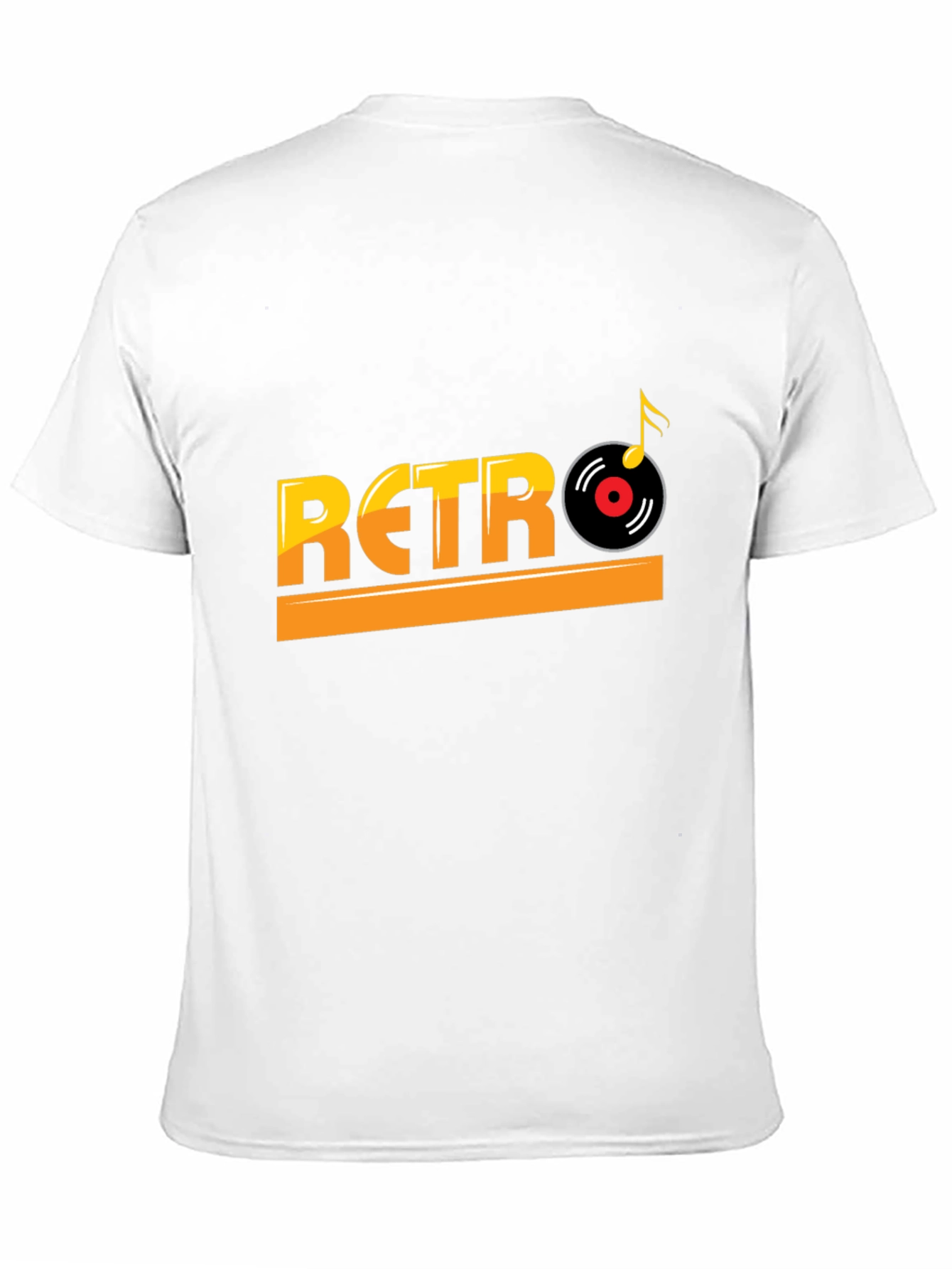 Retro Music Style Black T-Shirt