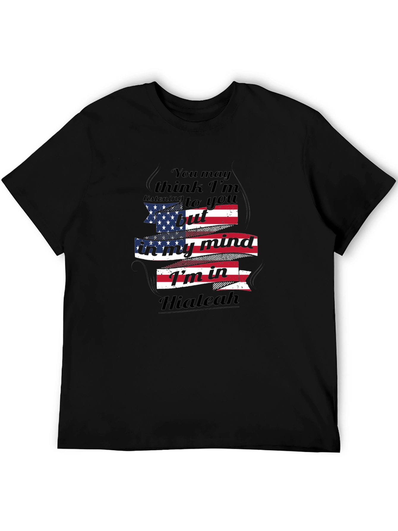 Hialeah Mind T-Shirt - American Flag Design
