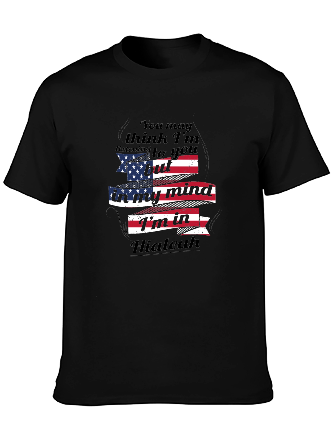Hialeah Mind T-Shirt - American Flag Design