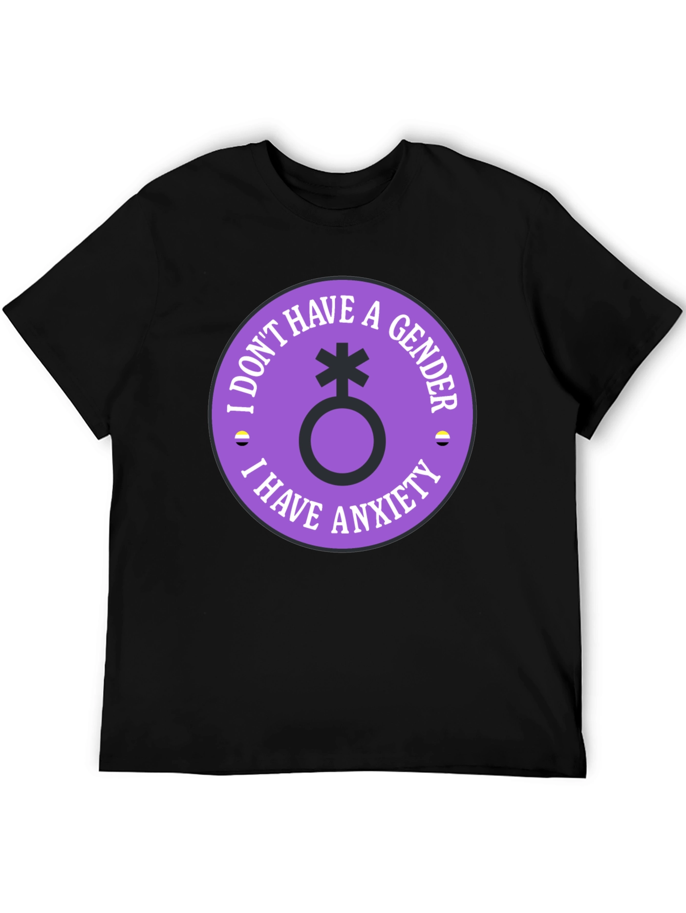 Nonbinary Anxiety T-Shirt - Genderless Comfortable