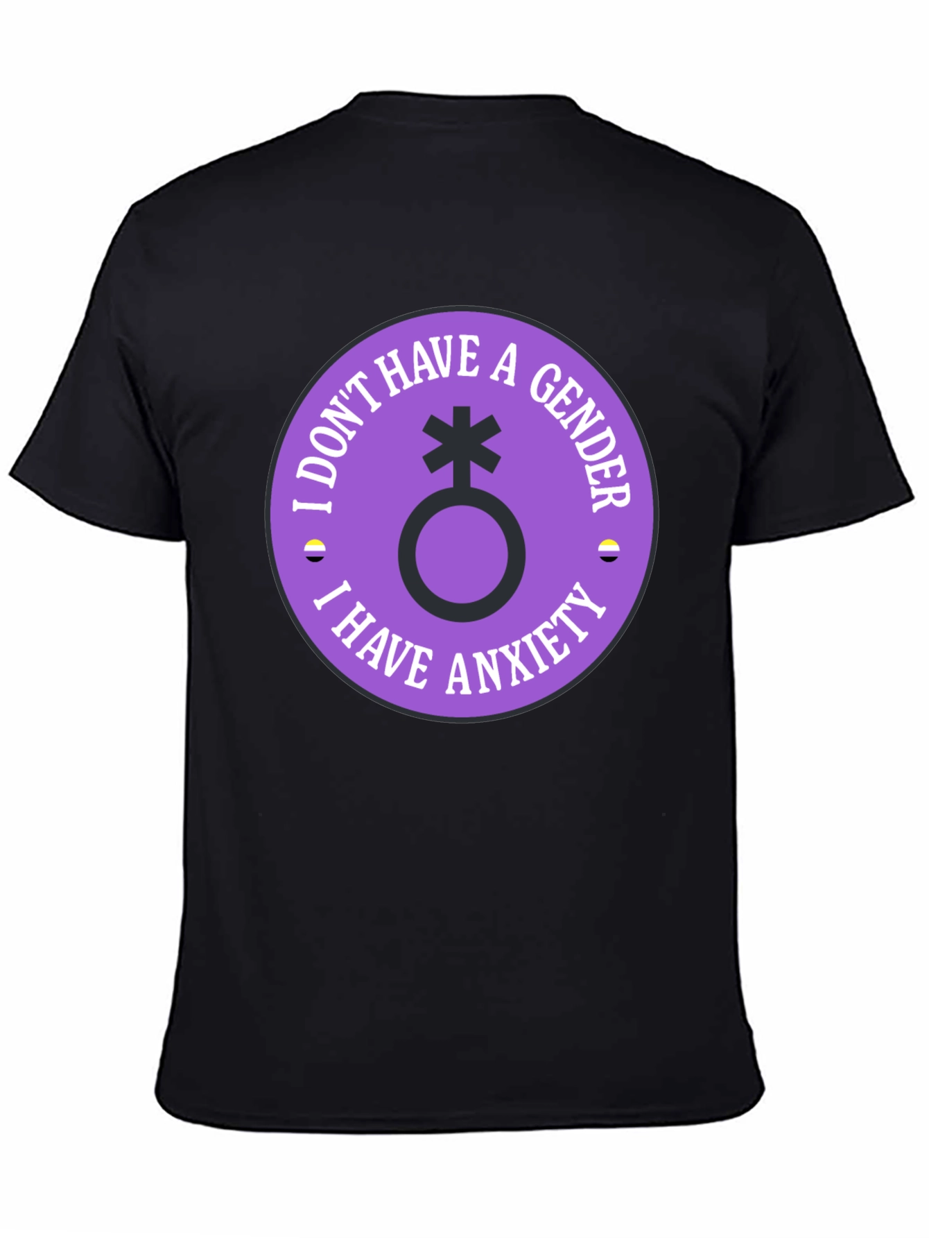 Nonbinary Anxiety T-Shirt - Genderless Comfortable