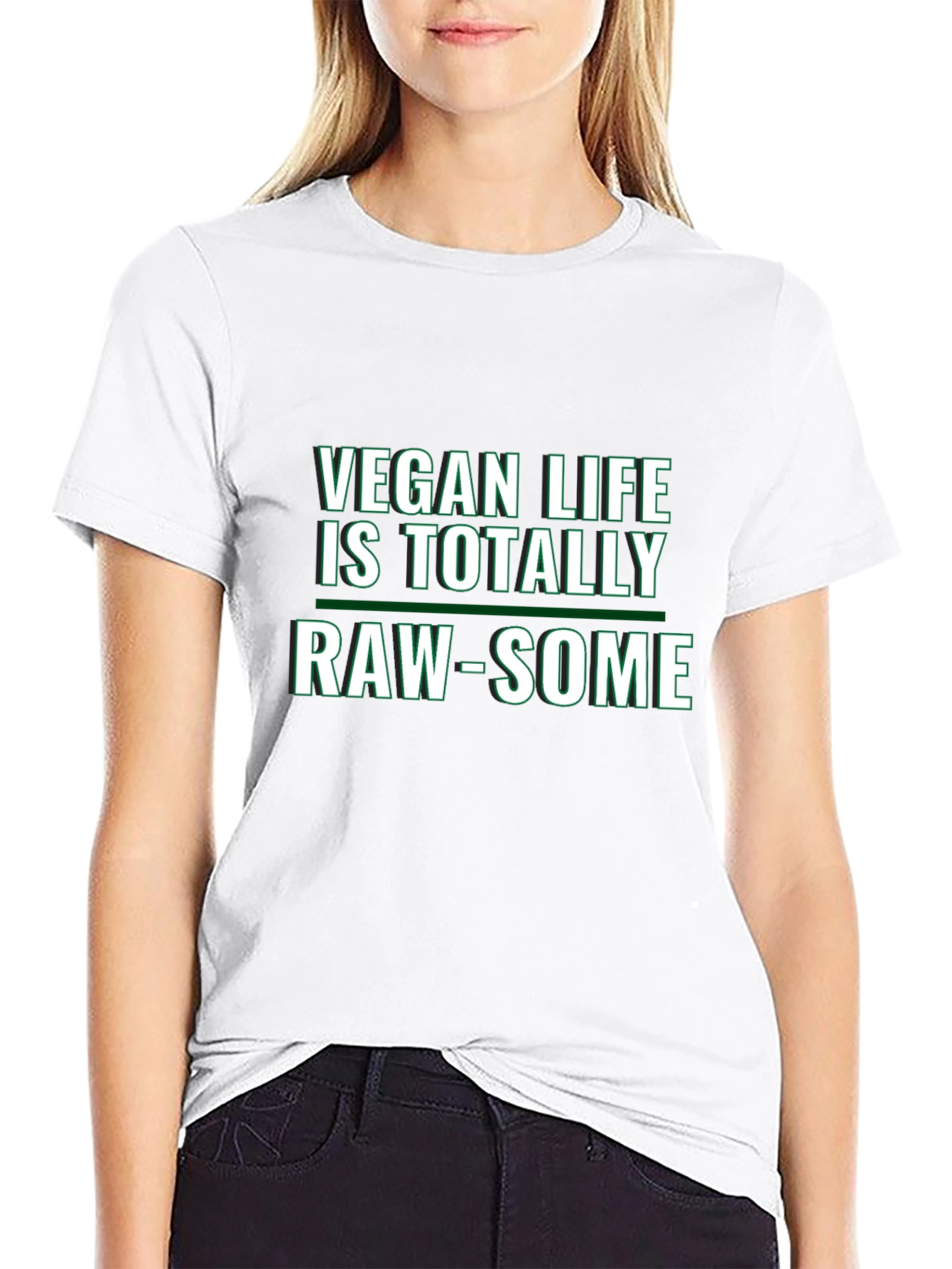 Vegan Life Raw-Some Graphic Tee