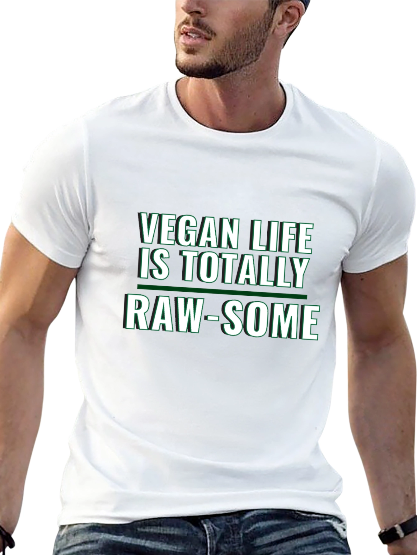 Vegan Life Raw-Some Graphic Tee