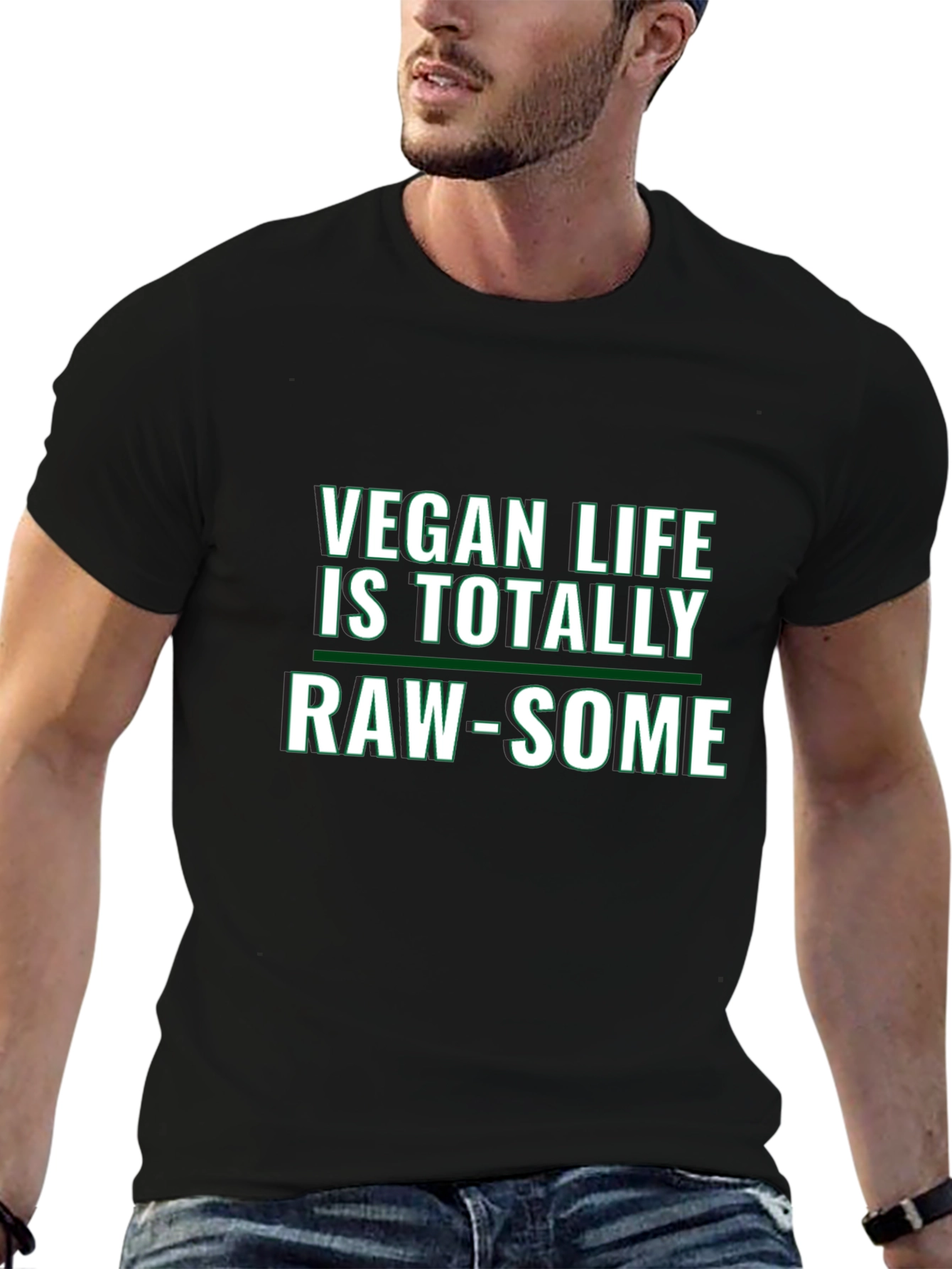 Vegan Life Raw-Some Graphic Tee