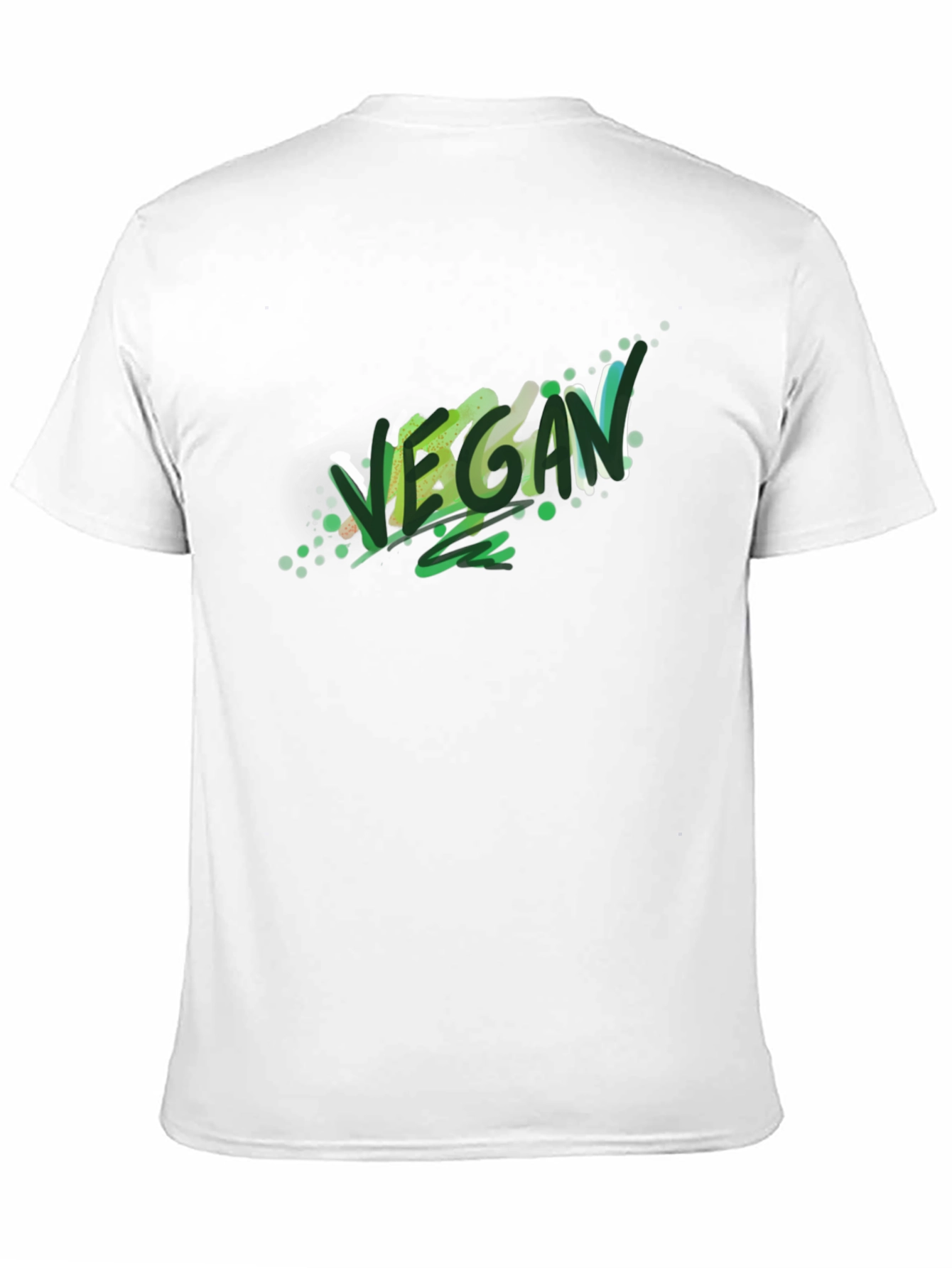 Vegan Graphic Tee - Stylish Black T-Shirt