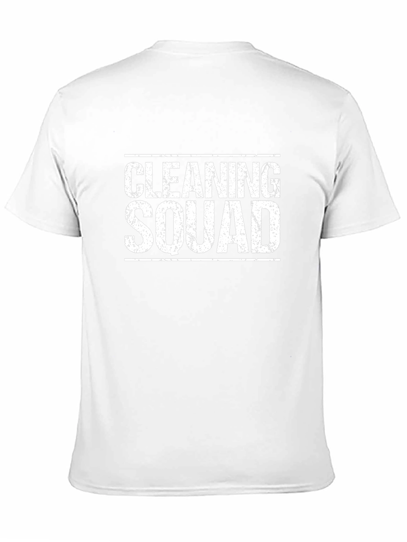 Cleaning Squad Graphic Tee - Black Crew Neck T-Shirt