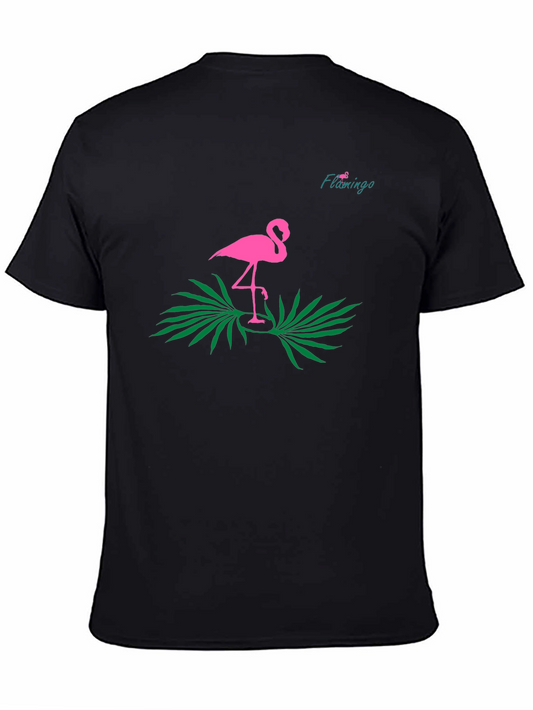 Flamingo Graphic Tee - Tropical Style