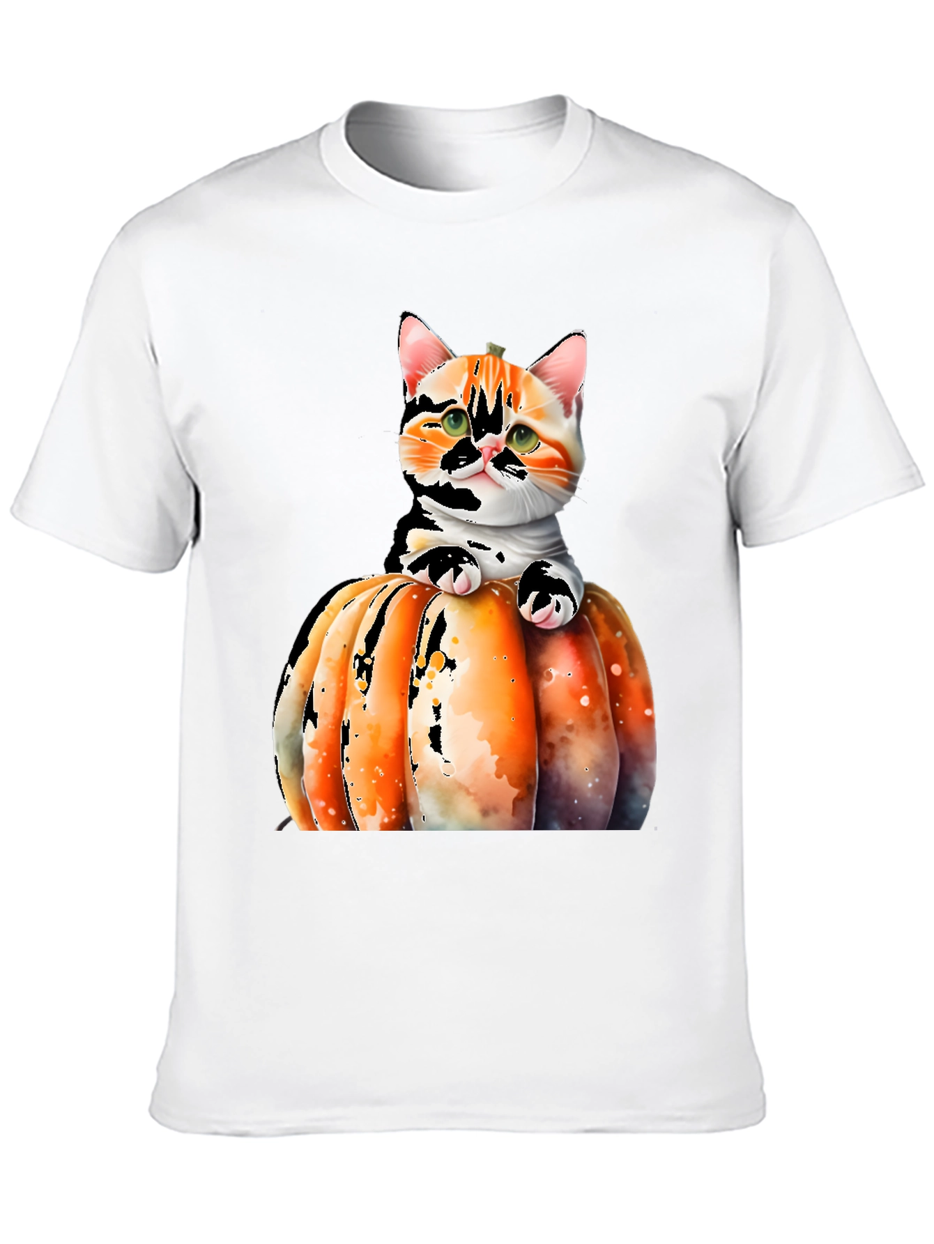 Cat Pumpkin T-Shirt - Cute Halloween Tee