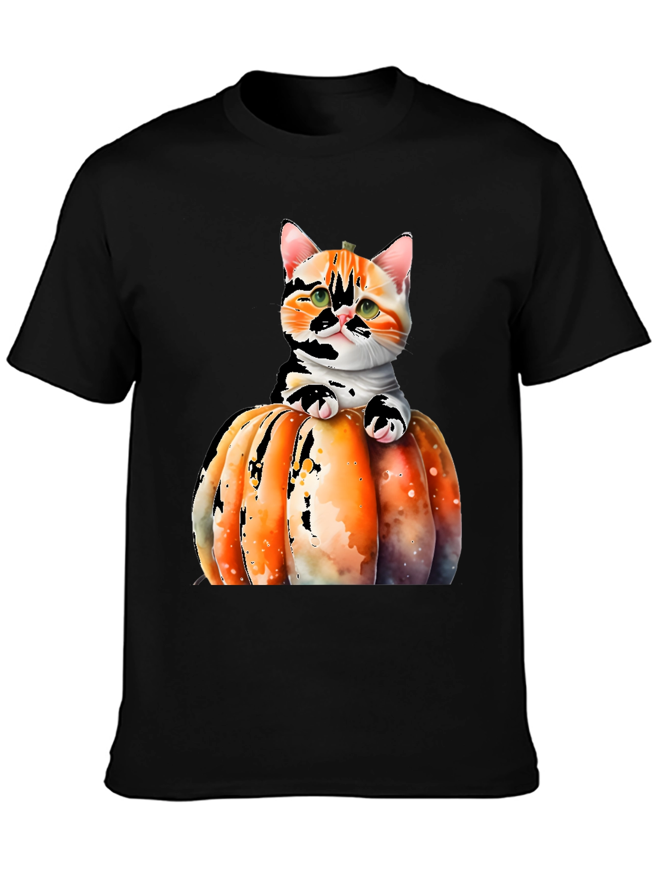Cat Pumpkin T-Shirt - Cute Halloween Tee