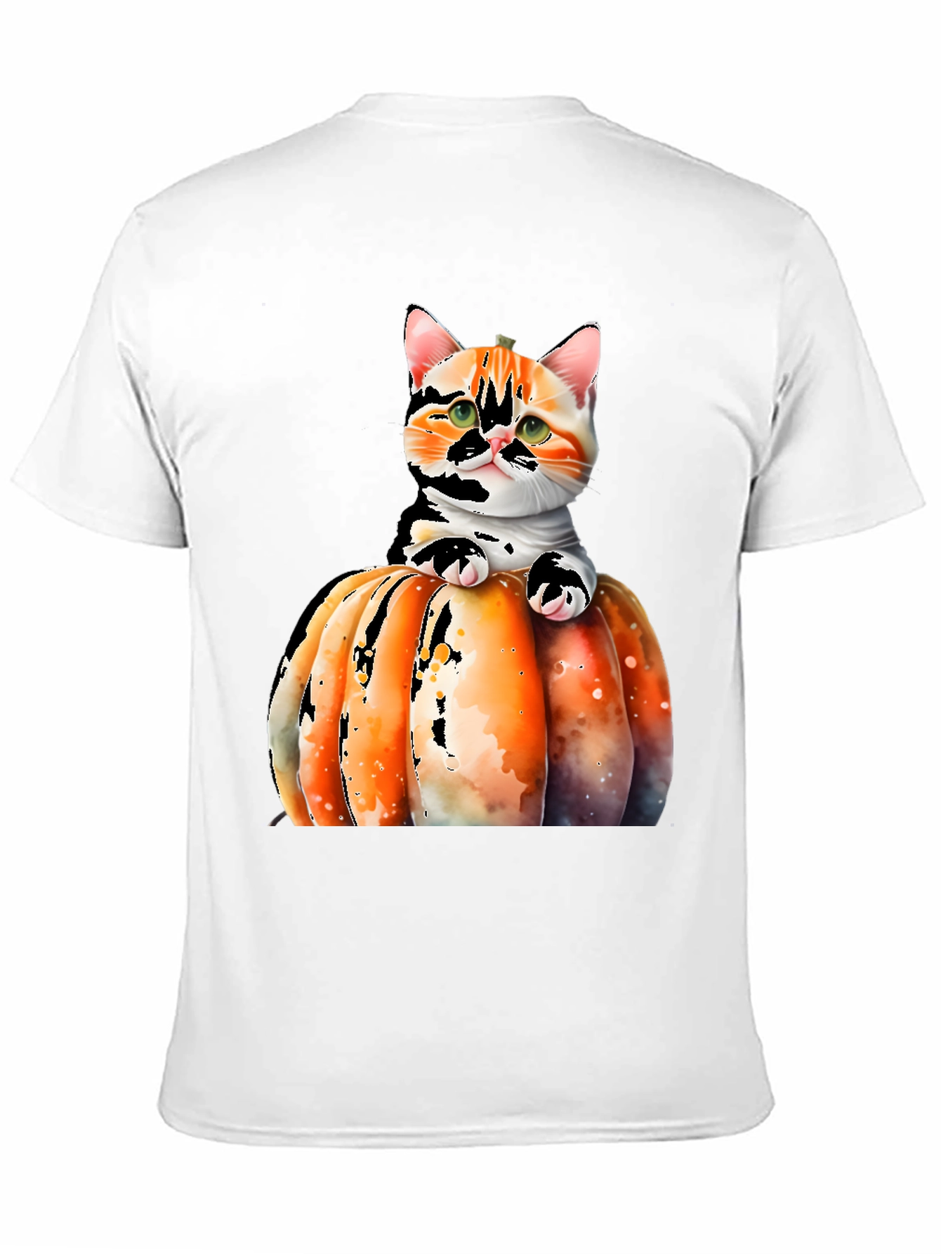 Cat Pumpkin T-Shirt - Cute Halloween Tee