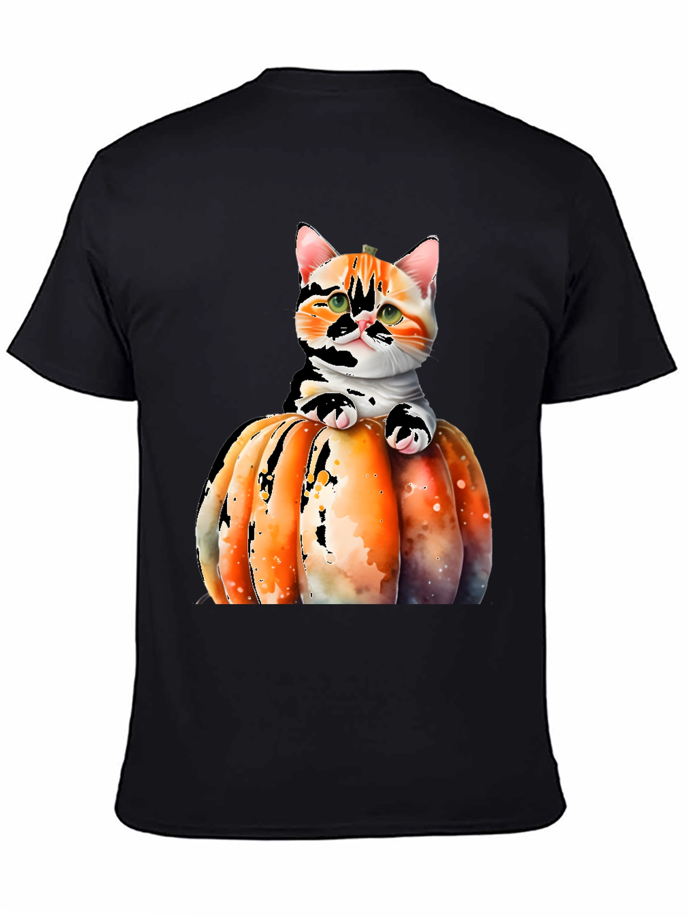 Cat Pumpkin T-Shirt - Cute Halloween Tee