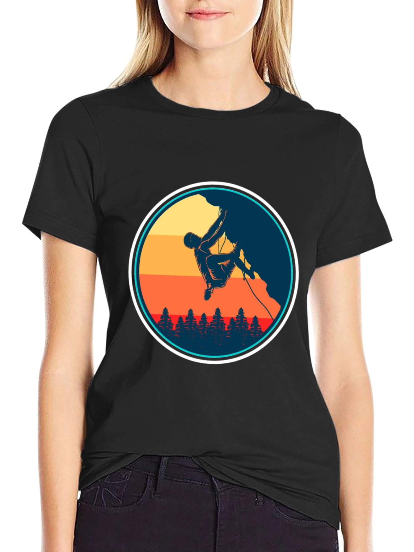 Climbing Silhouette Graphic Tee - Adventure Ready!