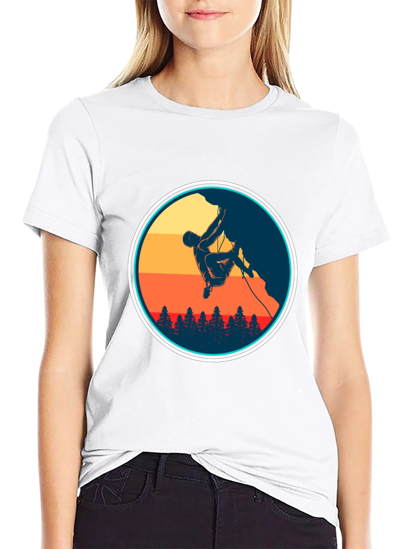 Climbing Silhouette Graphic Tee - Adventure Ready!