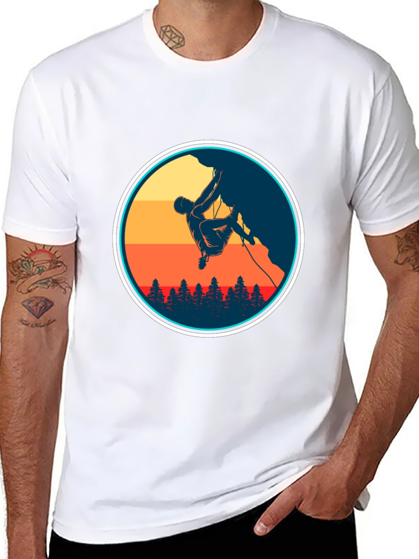 Climbing Silhouette Graphic Tee - Adventure Ready!