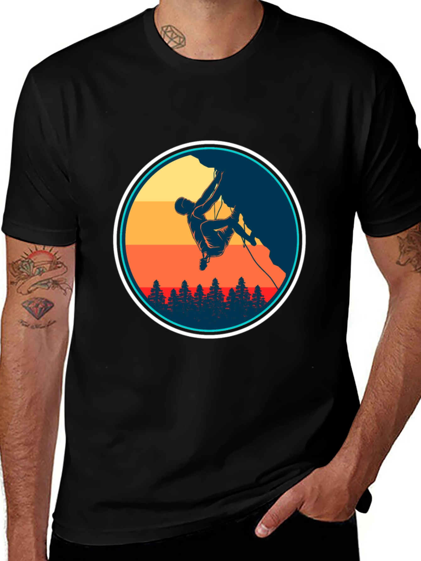 Climbing Silhouette Graphic Tee - Adventure Ready!