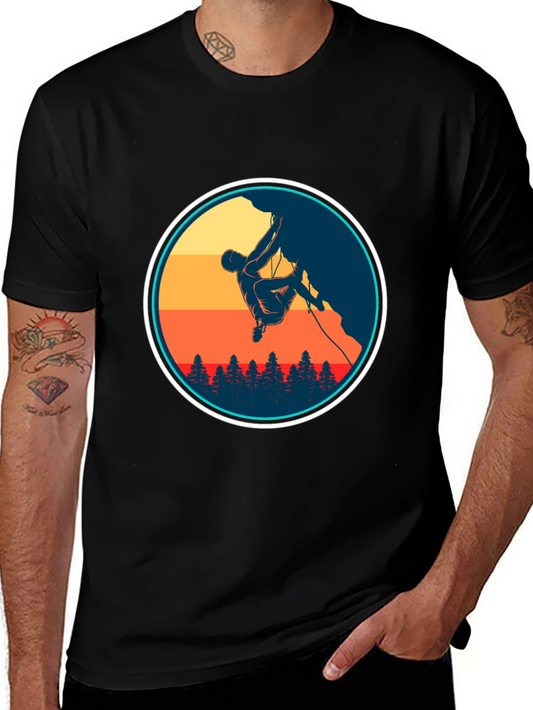 Climbing Silhouette Graphic Tee - Adventure Ready!