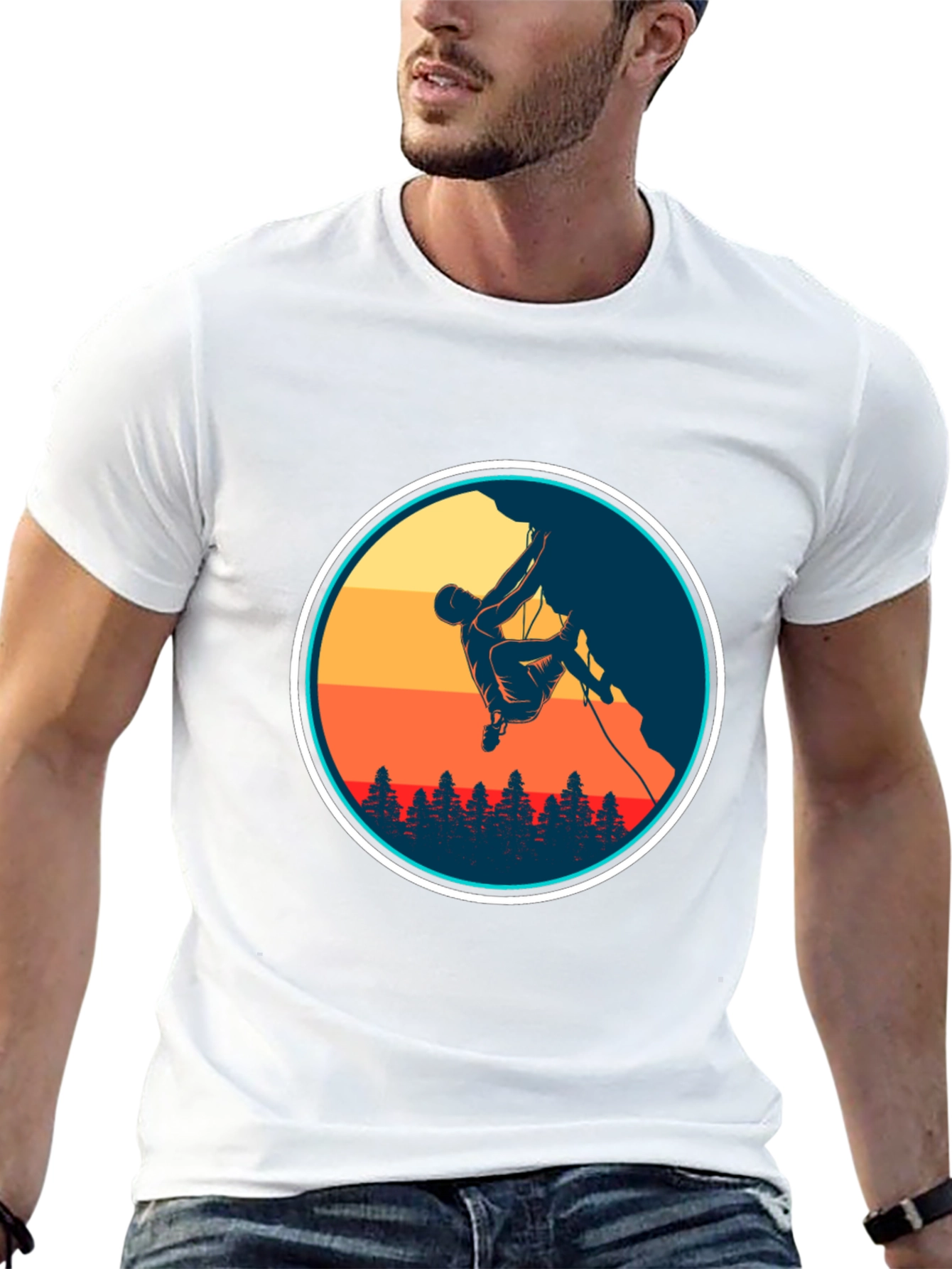 Climbing Silhouette Graphic Tee - Adventure Ready!
