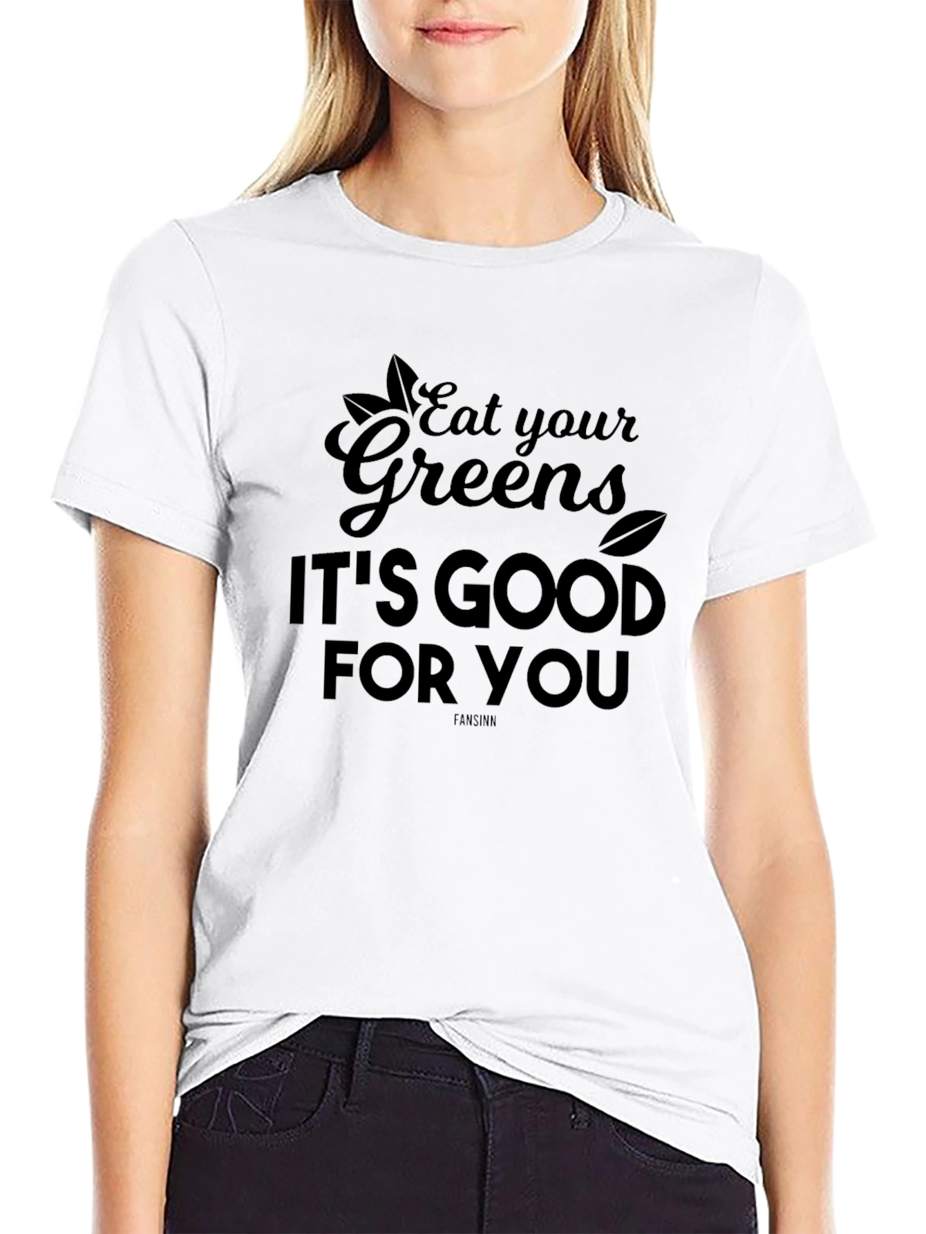 Eat Your Greens Graphic Tee - Unisex Black T-Shirt