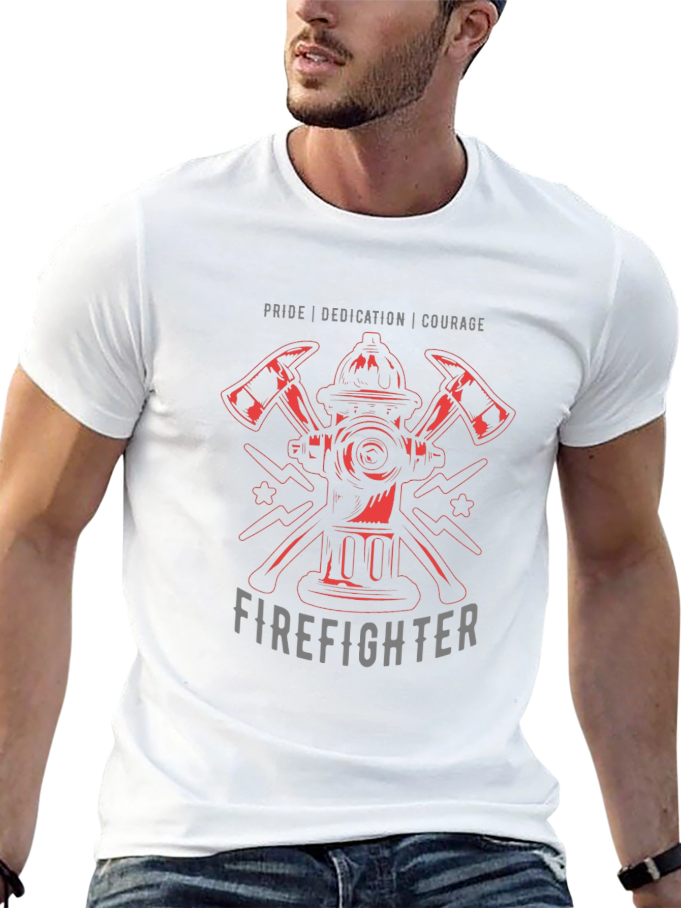 Firefighter Pride Tee - Courage Dedication