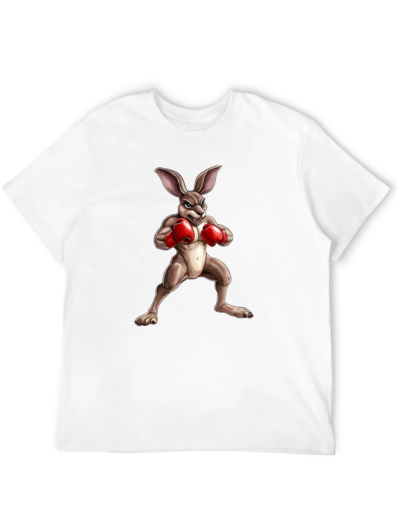 Boxing Bunny Graphic Tee - Black