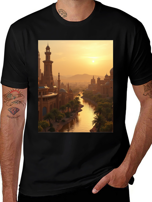 Exotic Cityscape Graphic Tee