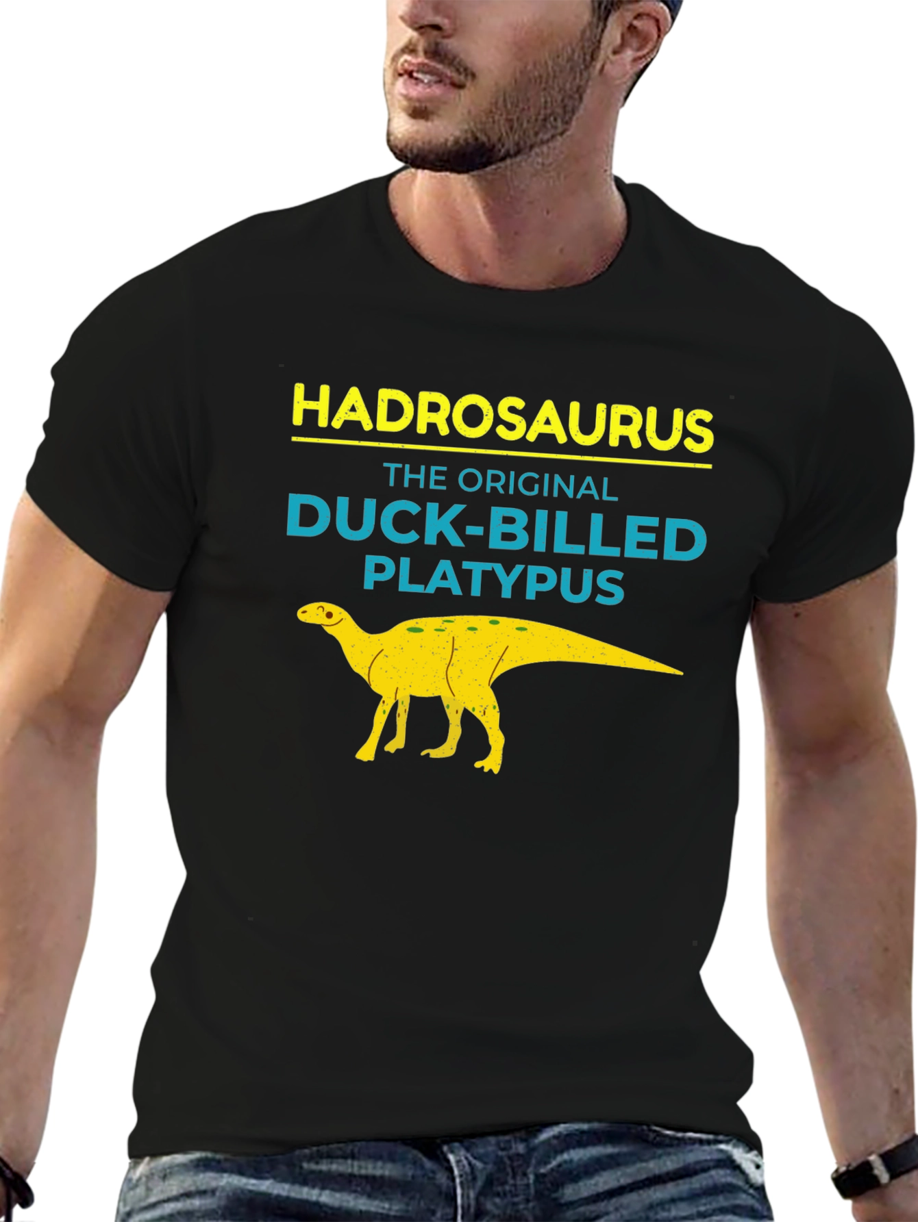 Hadrosaurus Duck-Billed Platypus Graphic T-Shirt