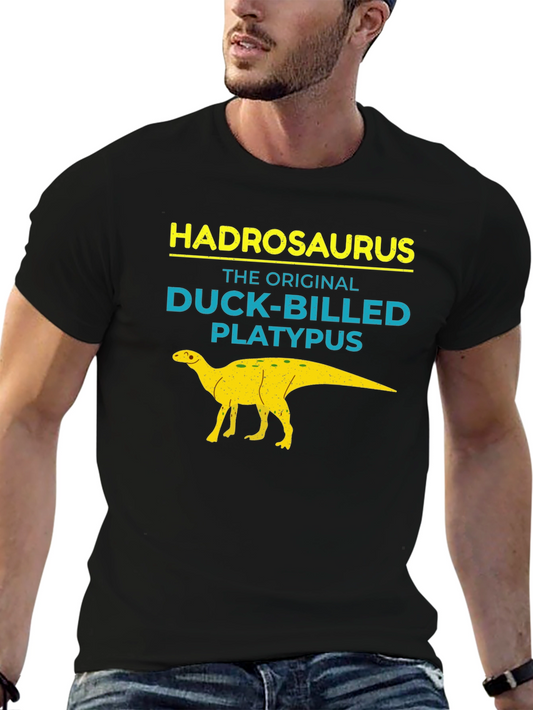 Hadrosaurus Duck-Billed Platypus Graphic T-Shirt