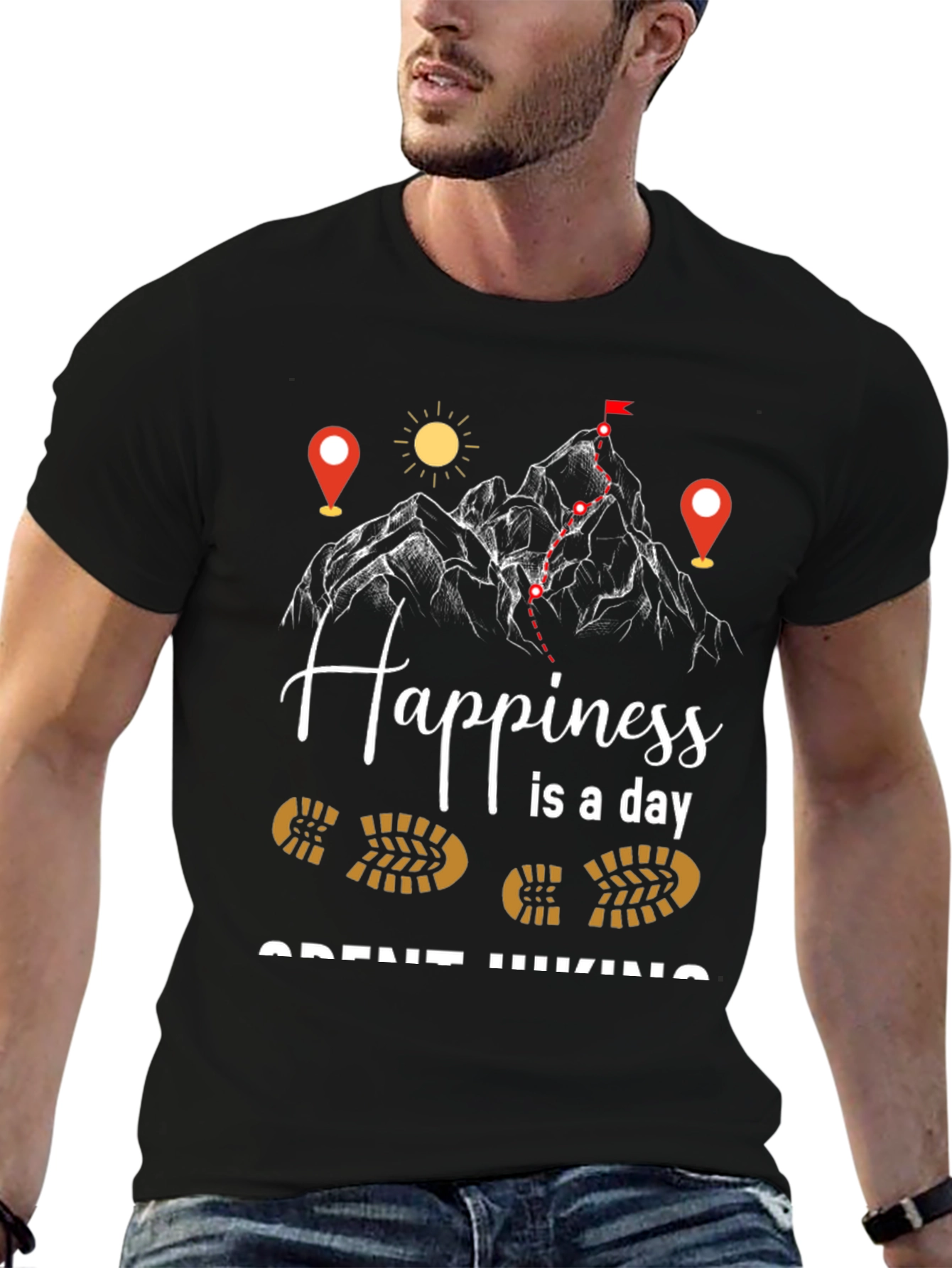 Hiking Happiness Graphic Tee - Adventure Awaits!