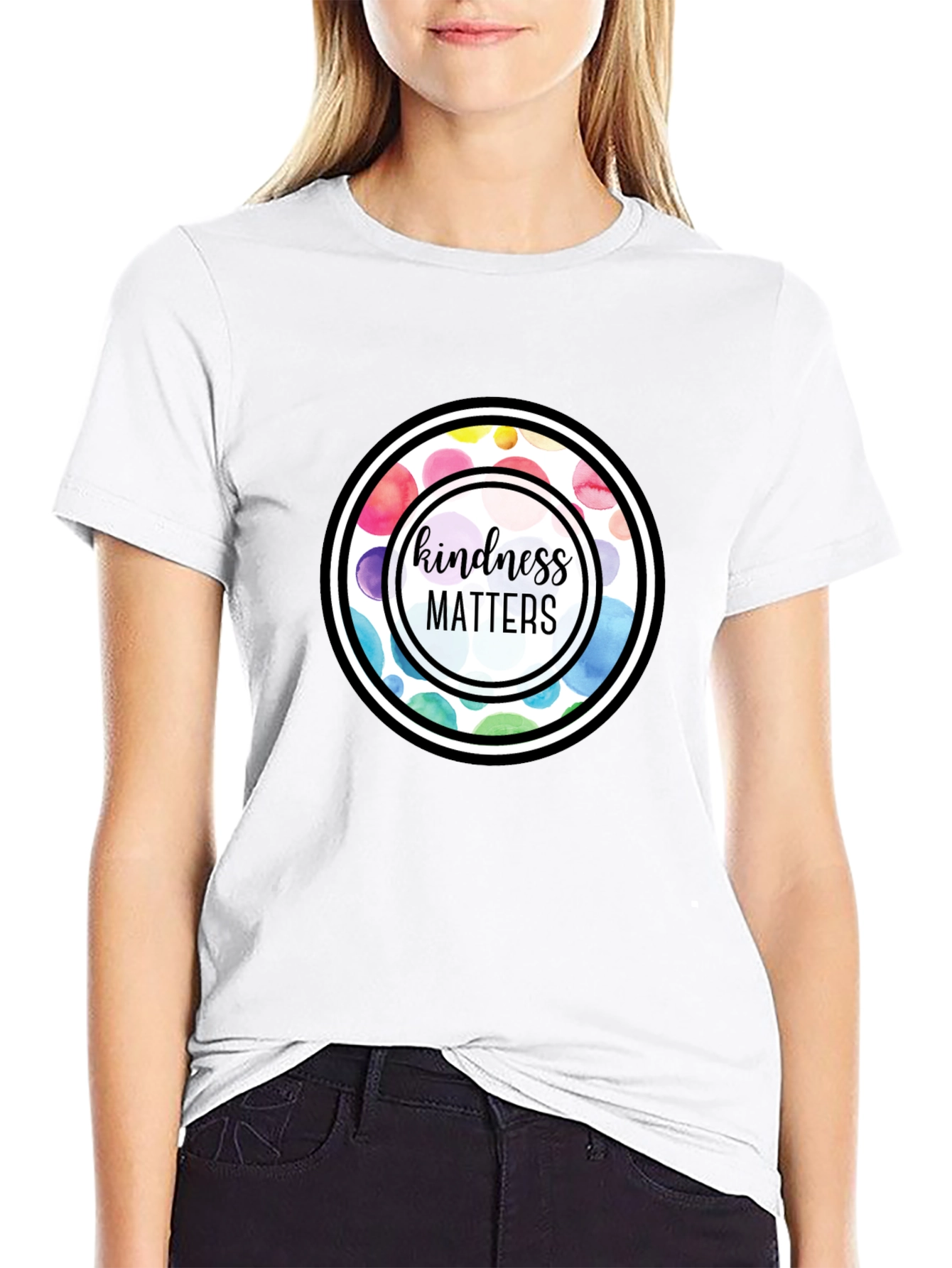 Kindness Matters Graphic Tee - Black
