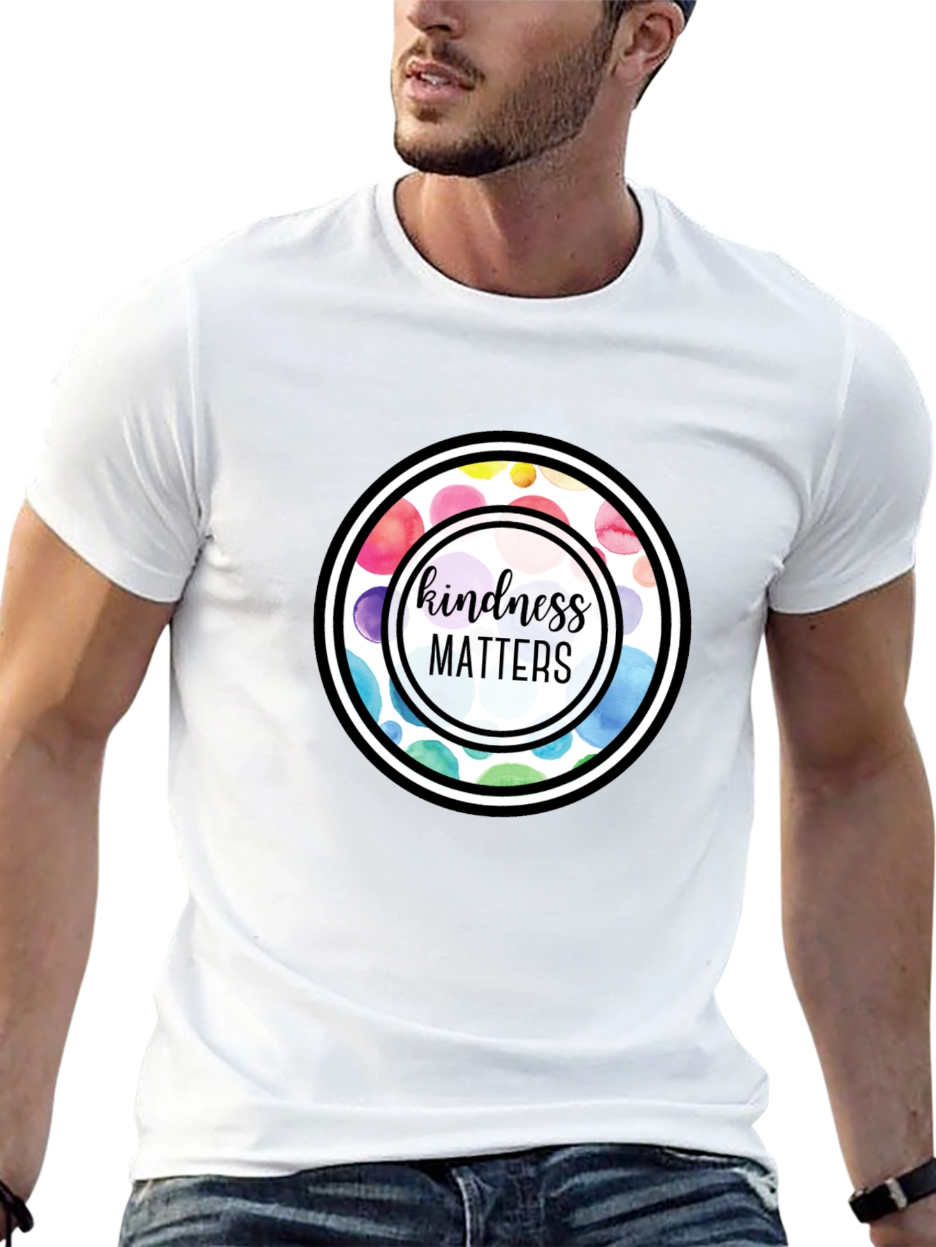 Kindness Matters Graphic Tee - Black