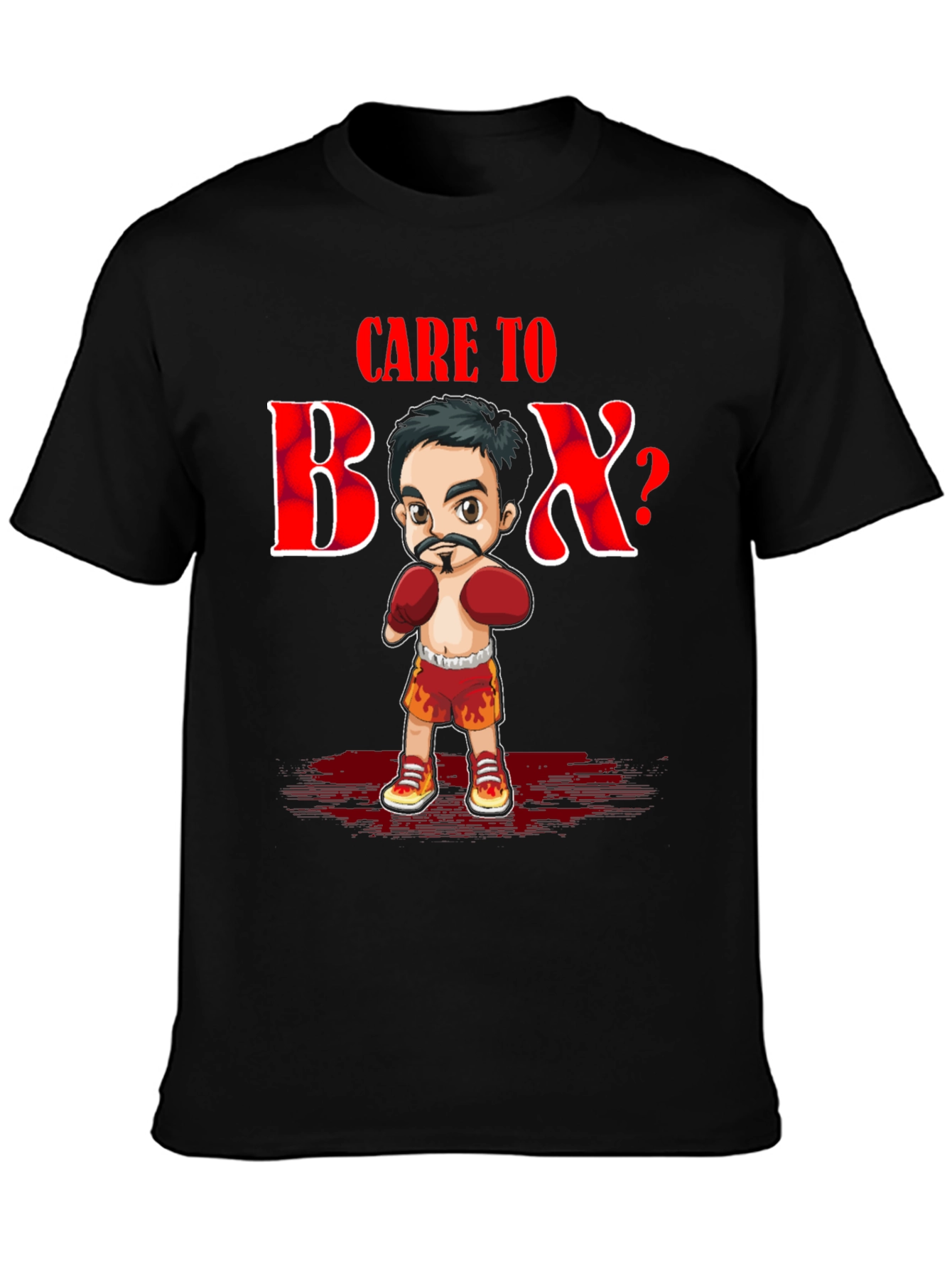 Care To Box T-Shirt - Black Graphic Tee