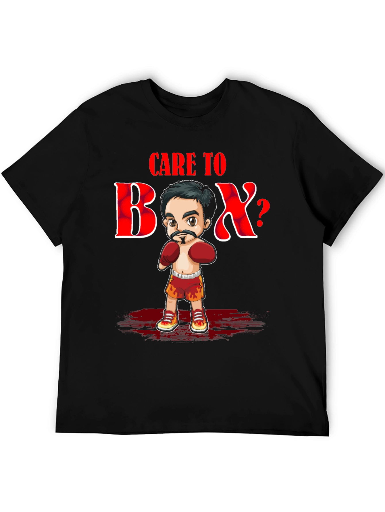 Care To Box T-Shirt - Black Graphic Tee