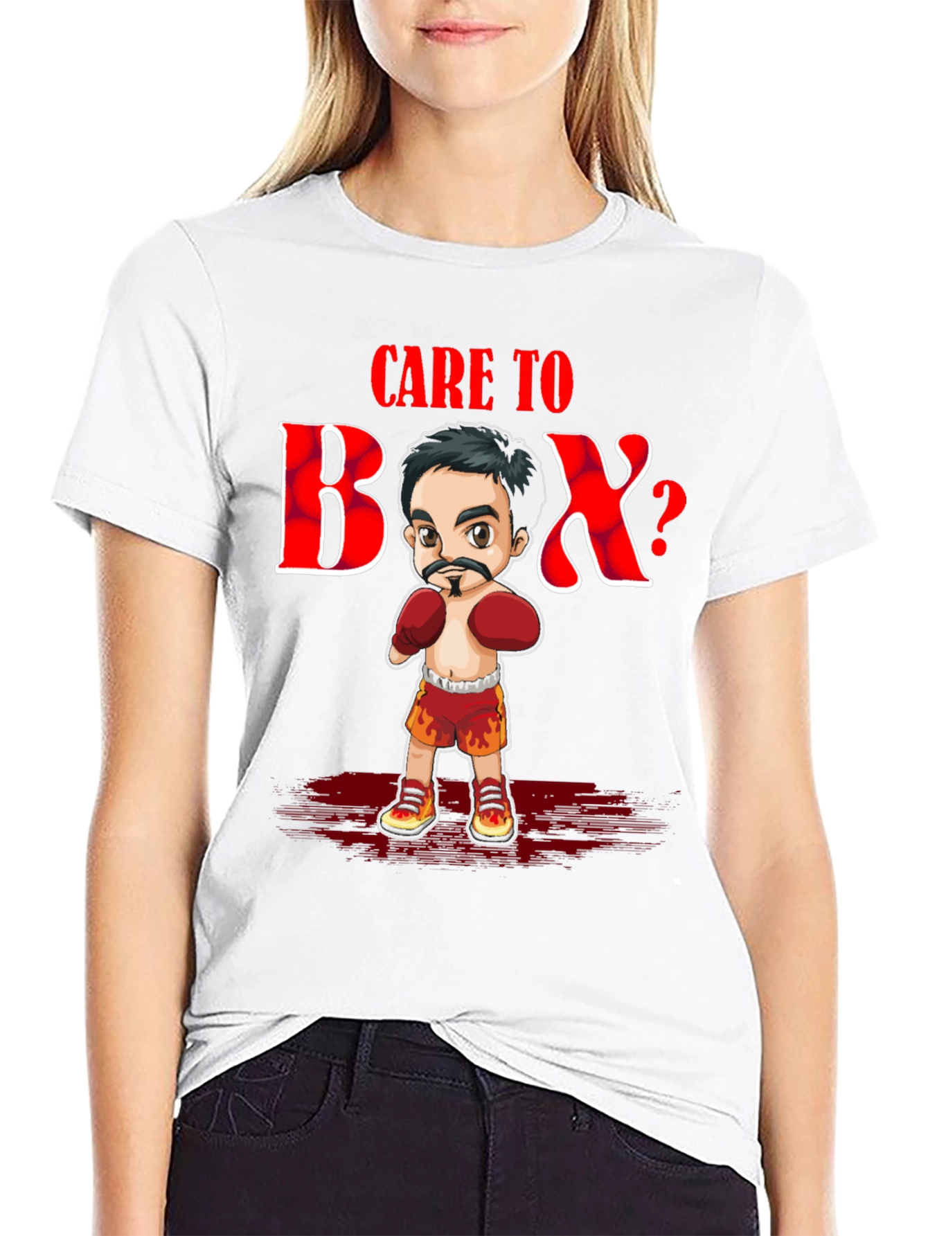 Care To Box T-Shirt - Black Graphic Tee