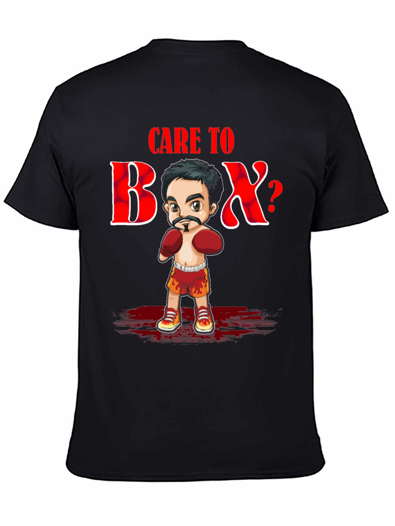 Care To Box T-Shirt - Black Graphic Tee
