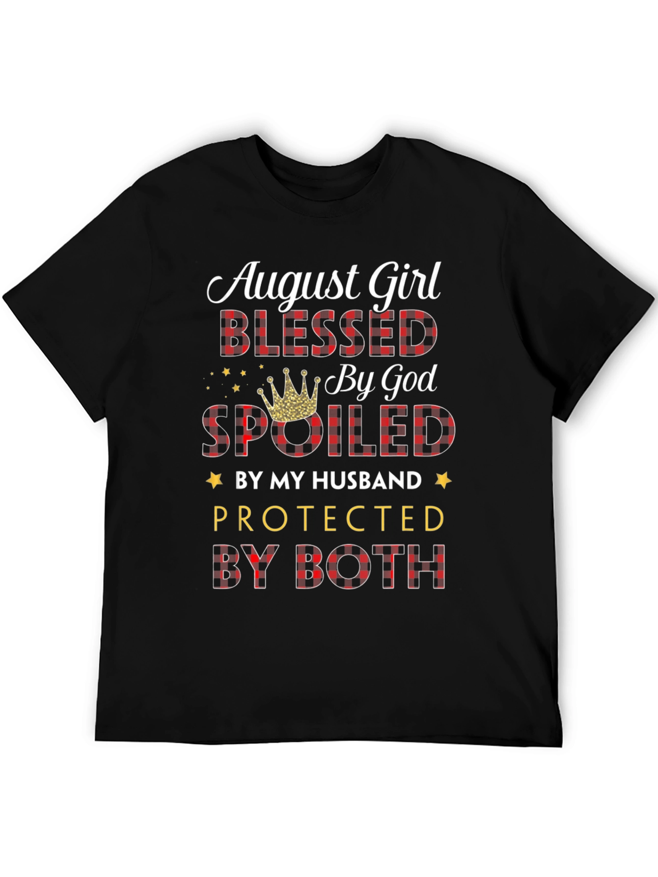 August Girl Blessed by God T-Shirt