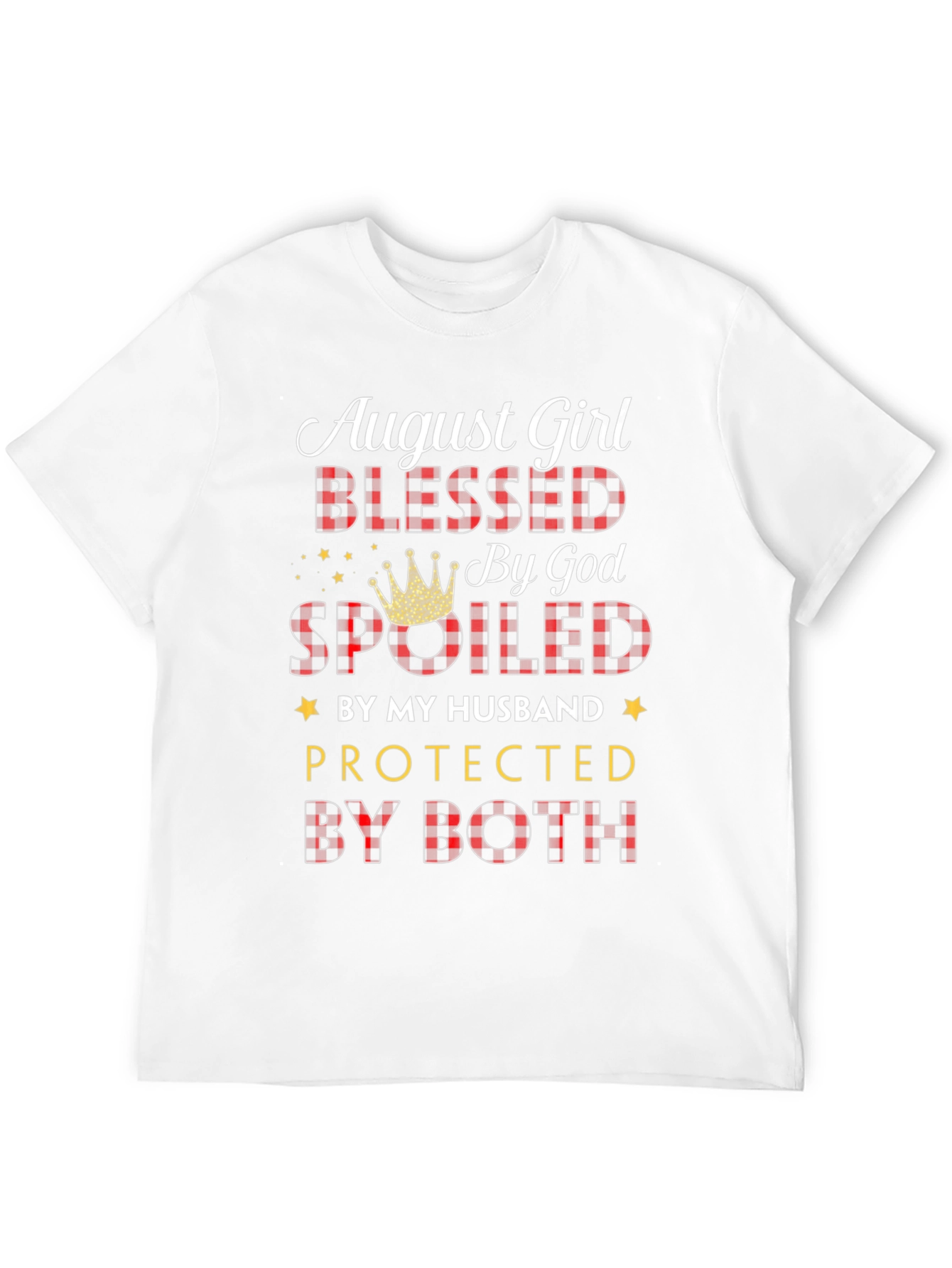 August Girl Blessed by God T-Shirt