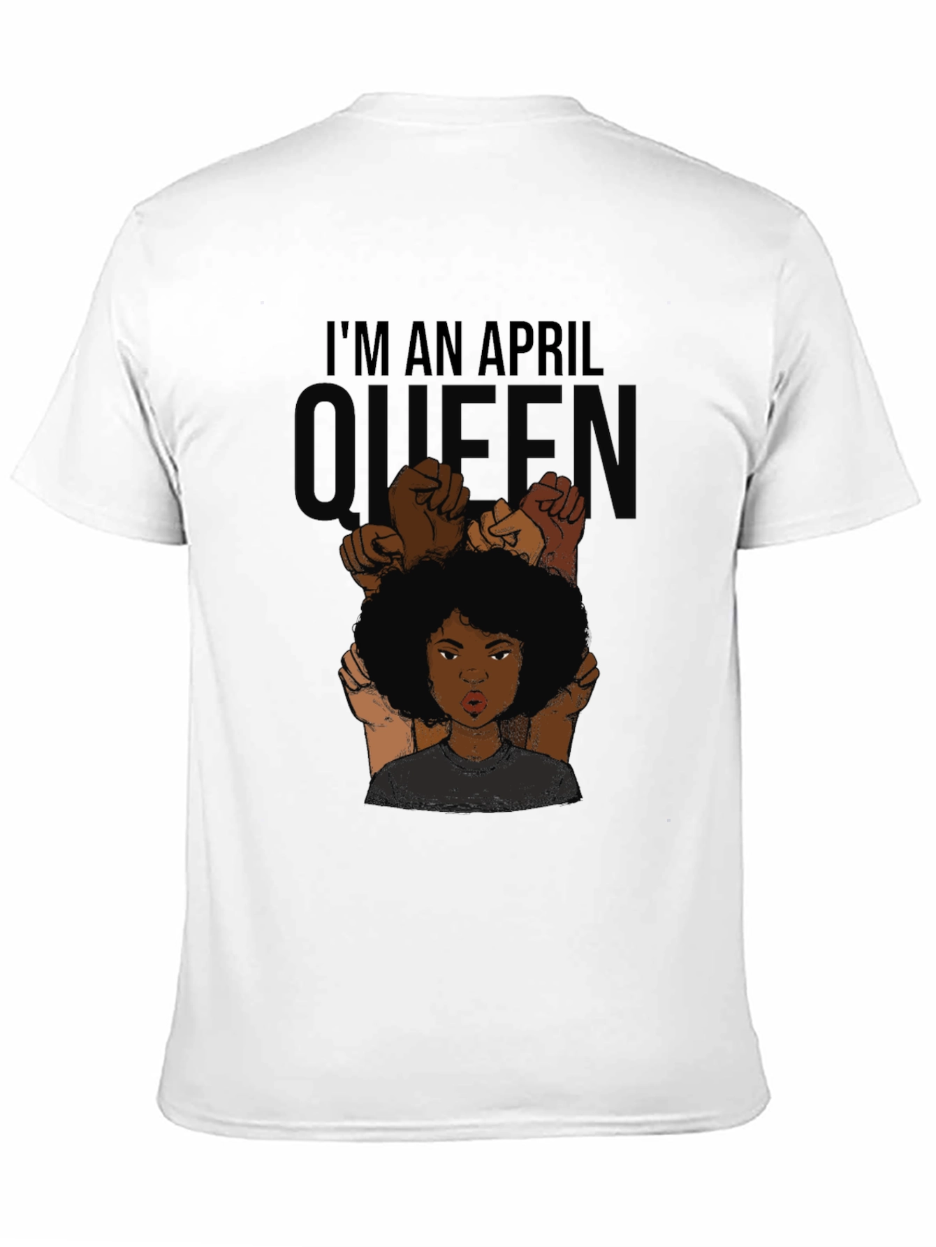 April Queen Graphic T-Shirt - Black