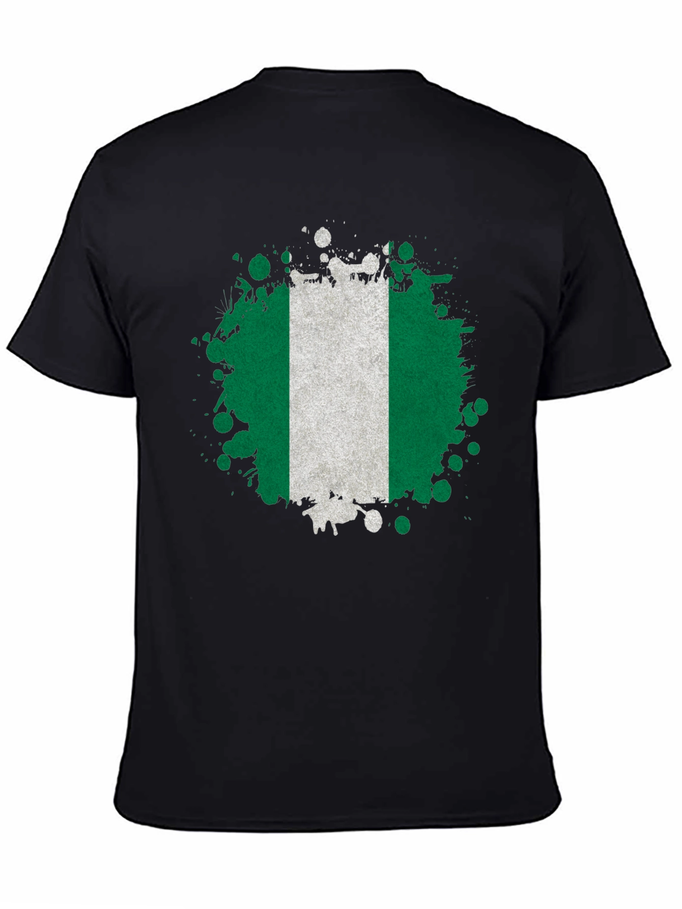 Nigeria Flag Splatter T-Shirt