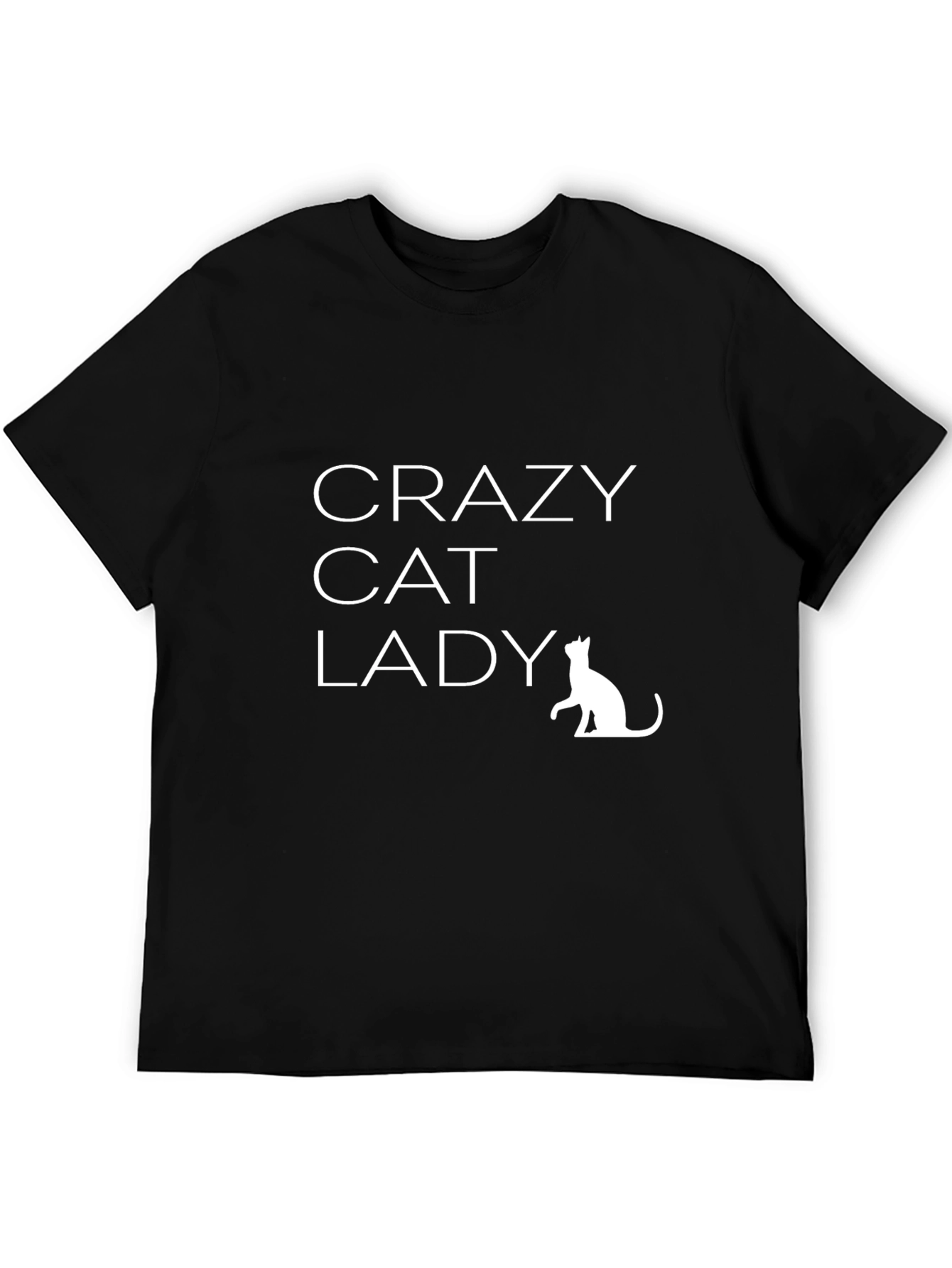 Crazy Cat Lady T-Shirt - Unisex Black Tee