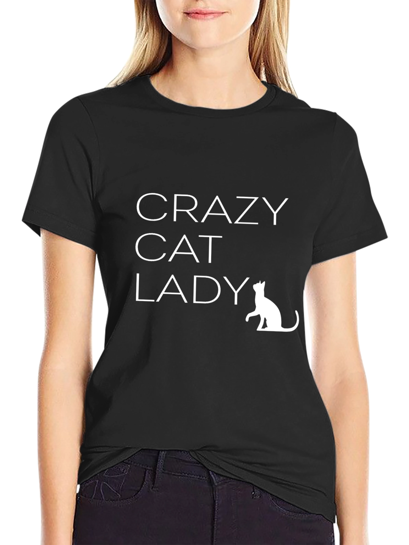 Crazy Cat Lady T-Shirt - Unisex Black Tee