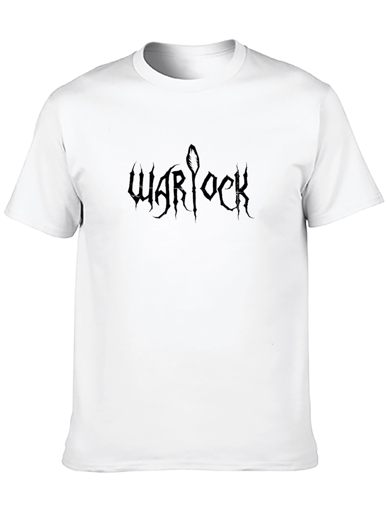 Warlock Graphic Tee - Black Metal Style