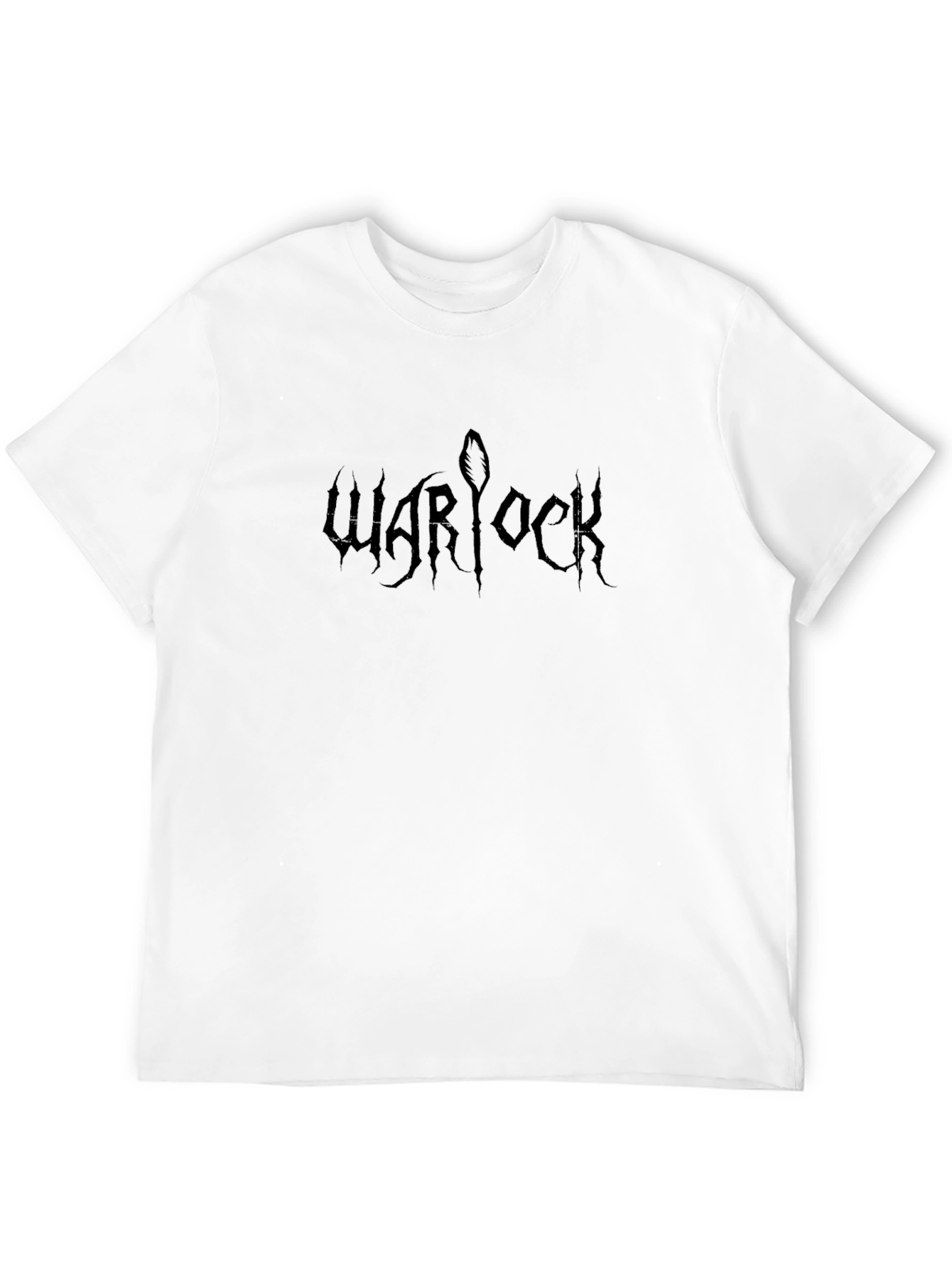 Warlock Graphic Tee - Black Metal Style