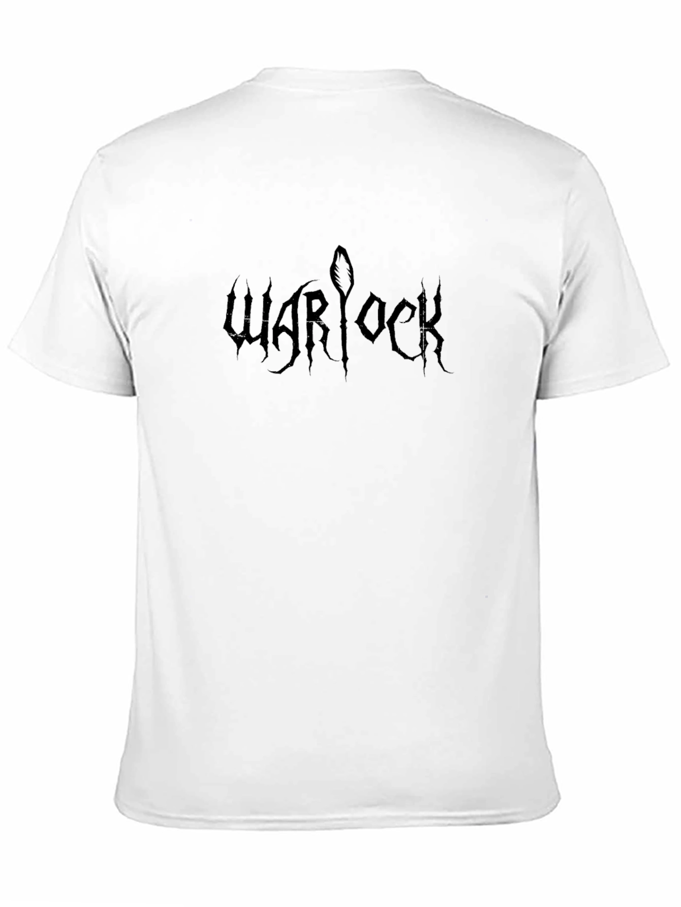 Warlock Graphic Tee - Black Metal Style