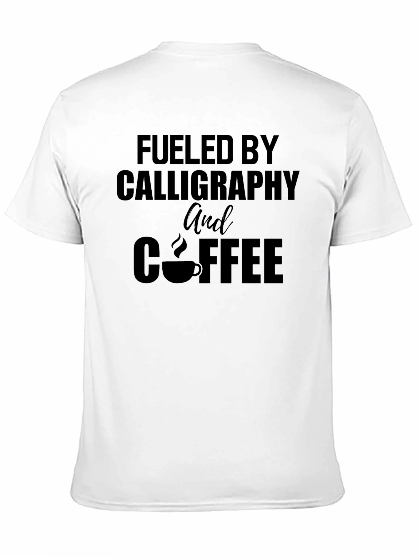 Calligraphy and Coffee Graphic T-Shirt