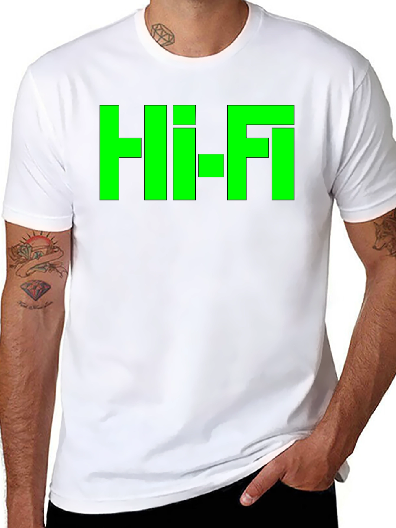 Hi-Fi Graphic Tee - Retro Style
