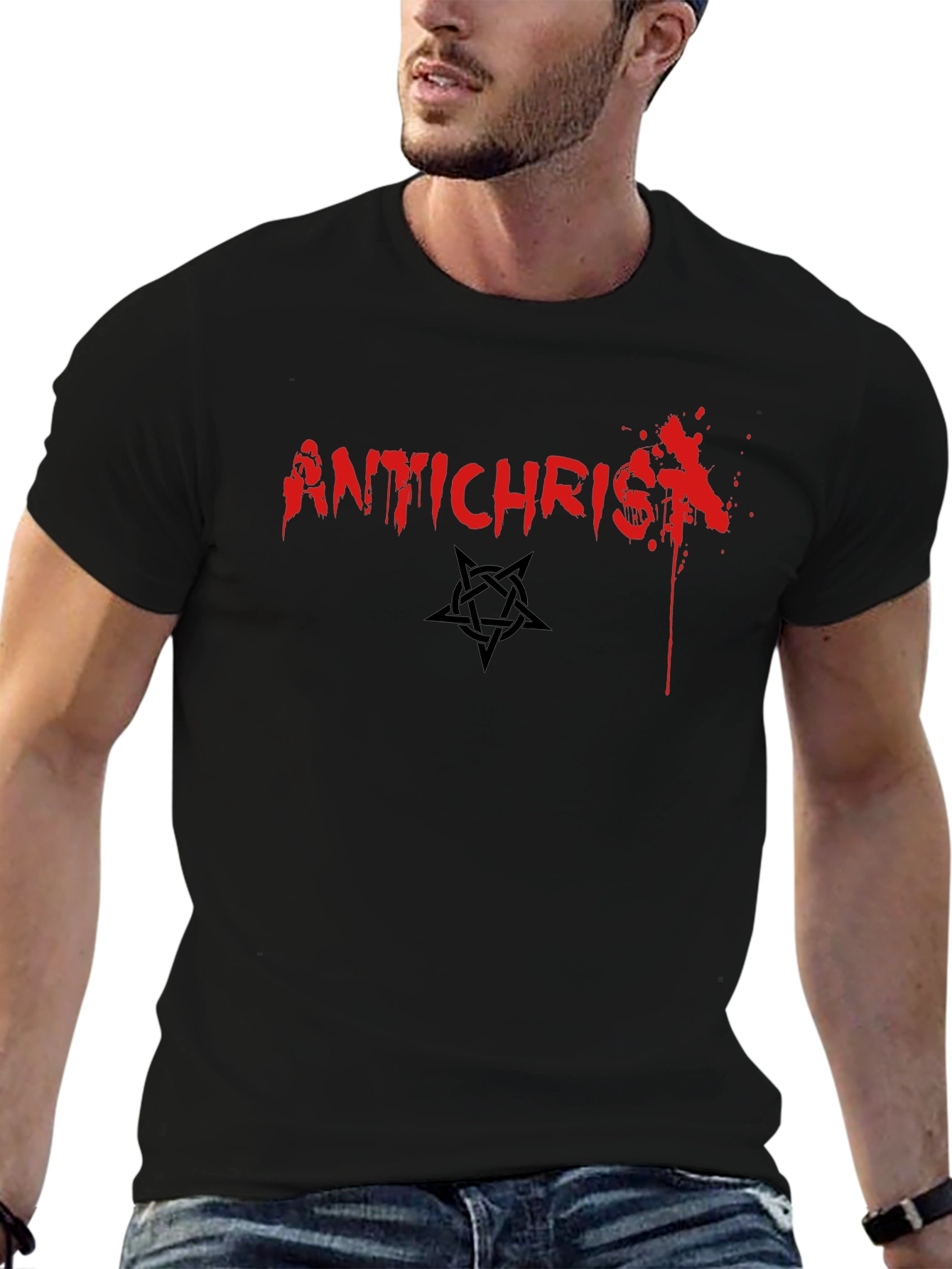 Antichrist Graphic Tee - Bold Statement T-Shirt