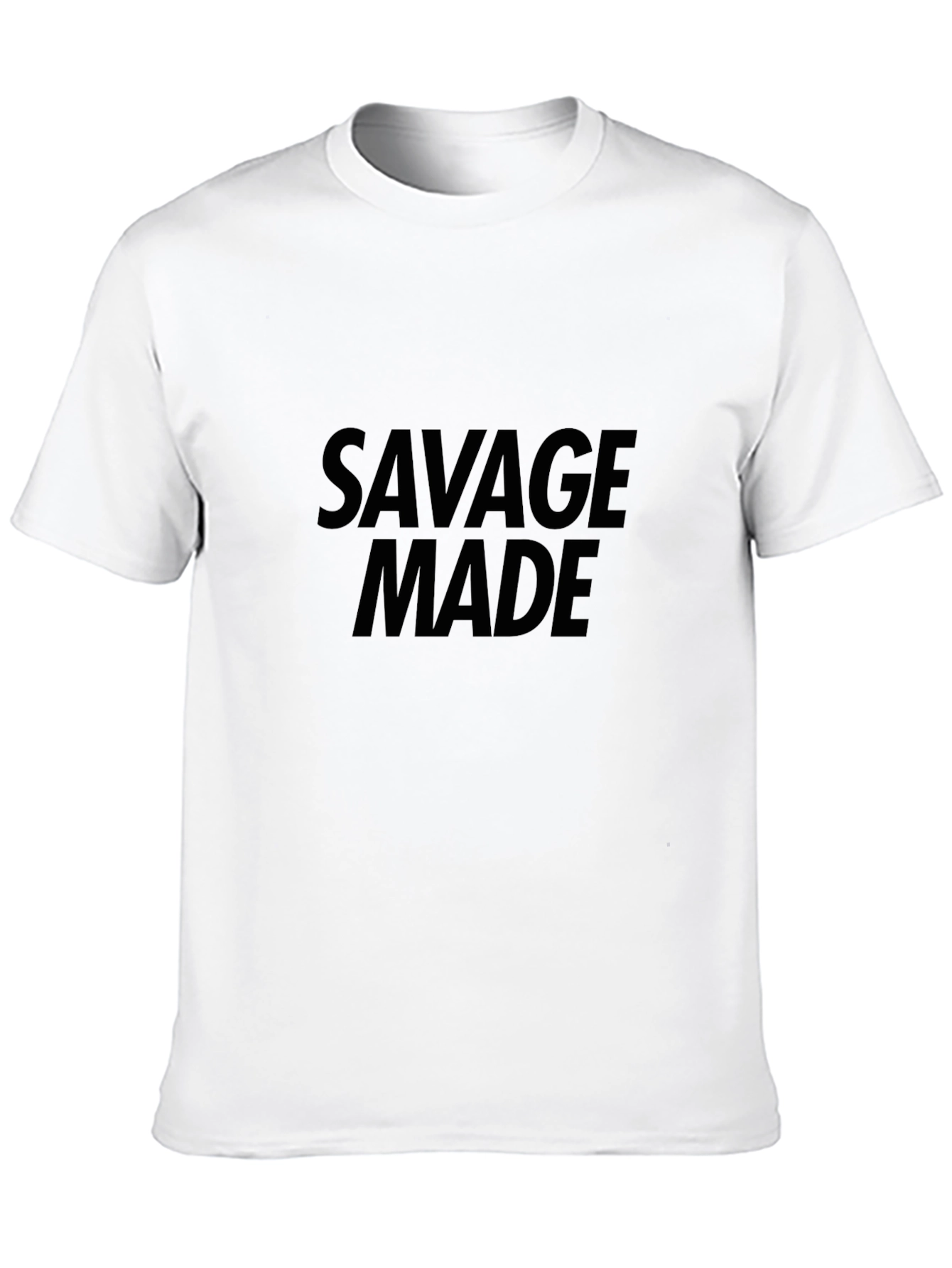 Savage Made Graphic Tee - Black Casual T-Shirt